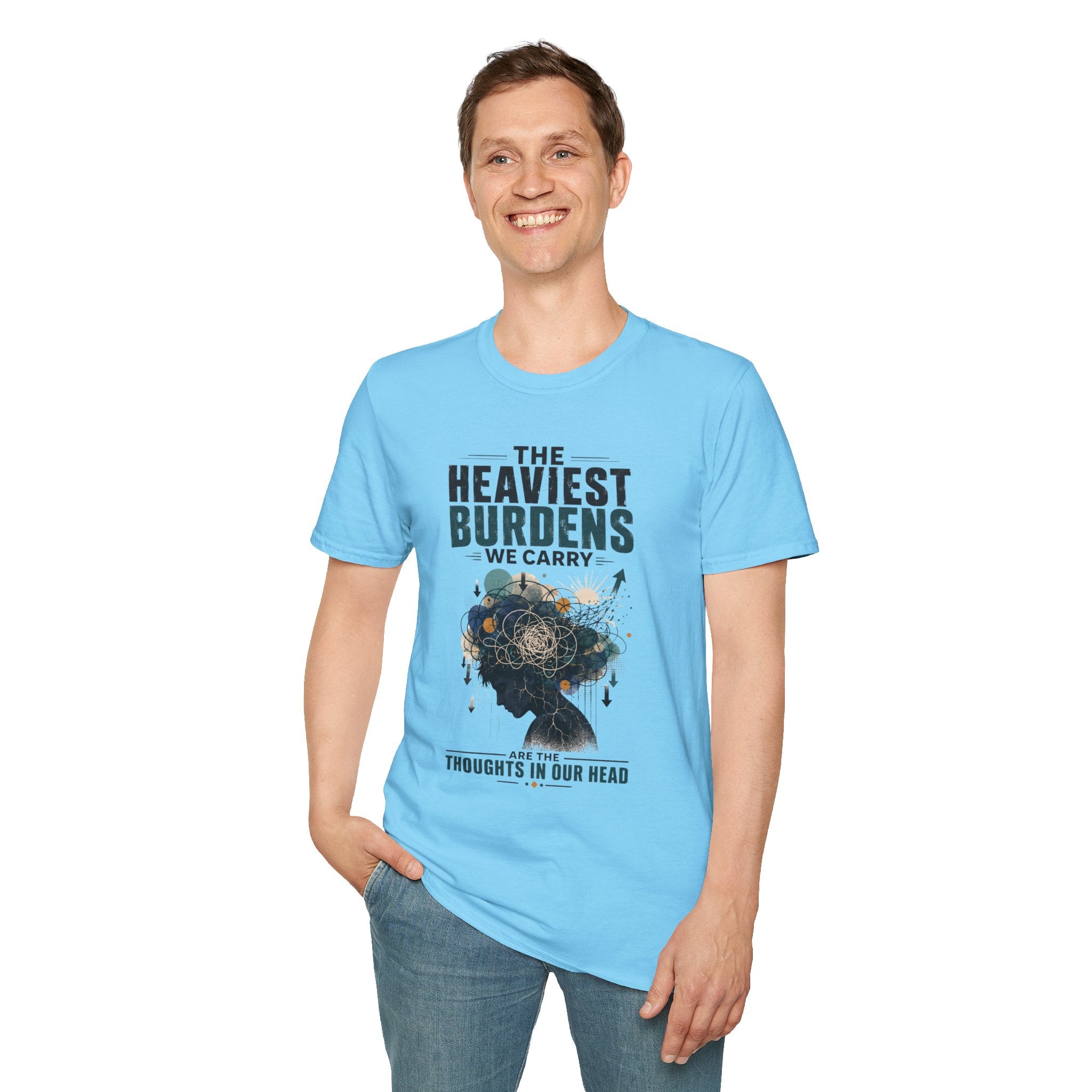 T-Shirt — “The Heaviest Burdens We Carry” Mental Health Awareness Tee