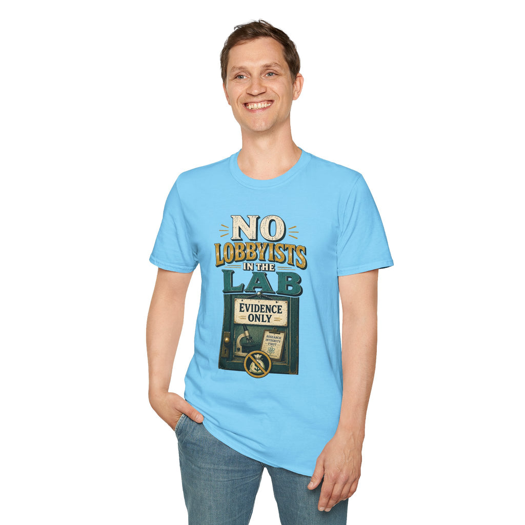 "No Lobbyists in the Lab" Vintage Science Tee