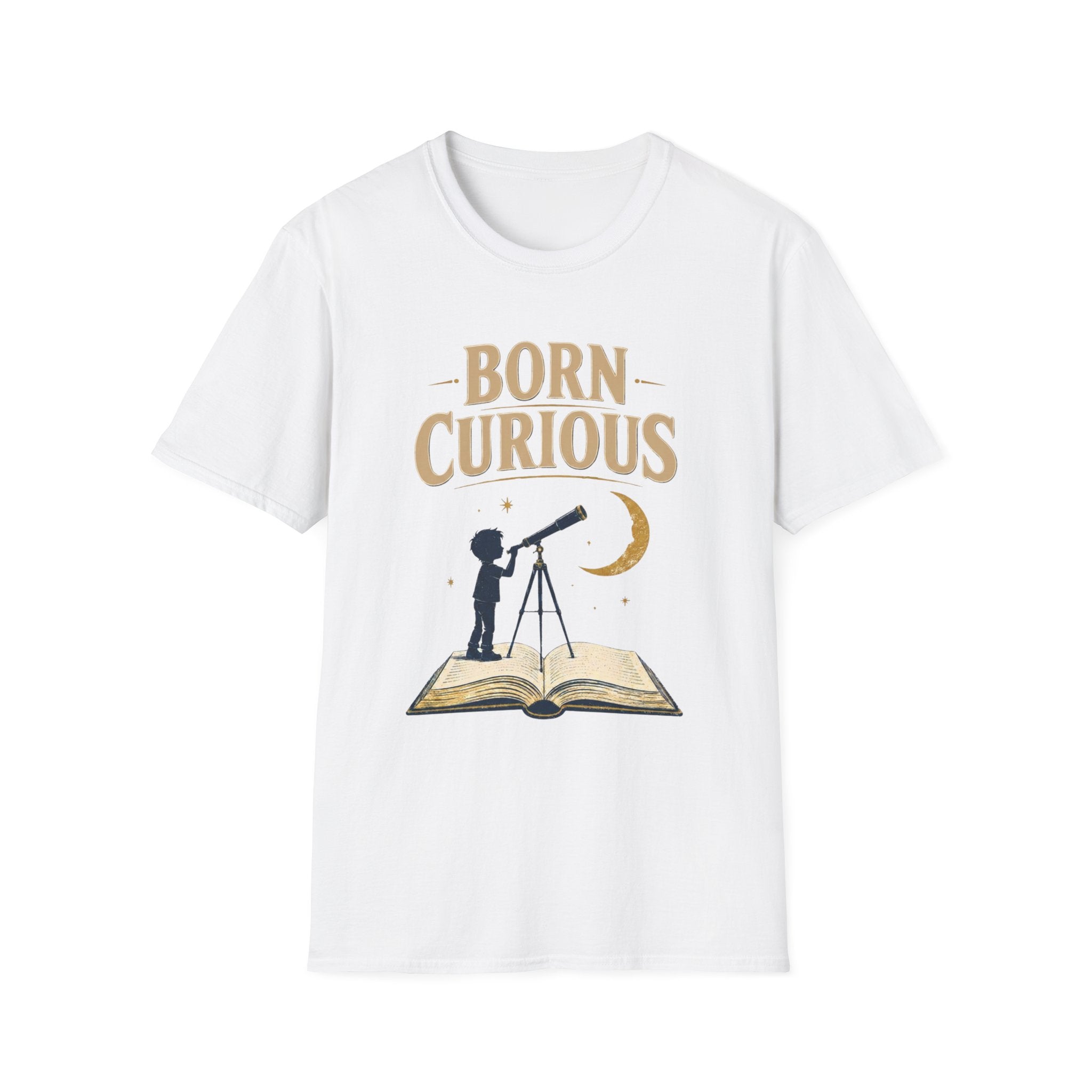 Born Curious Telescope T-Shirt