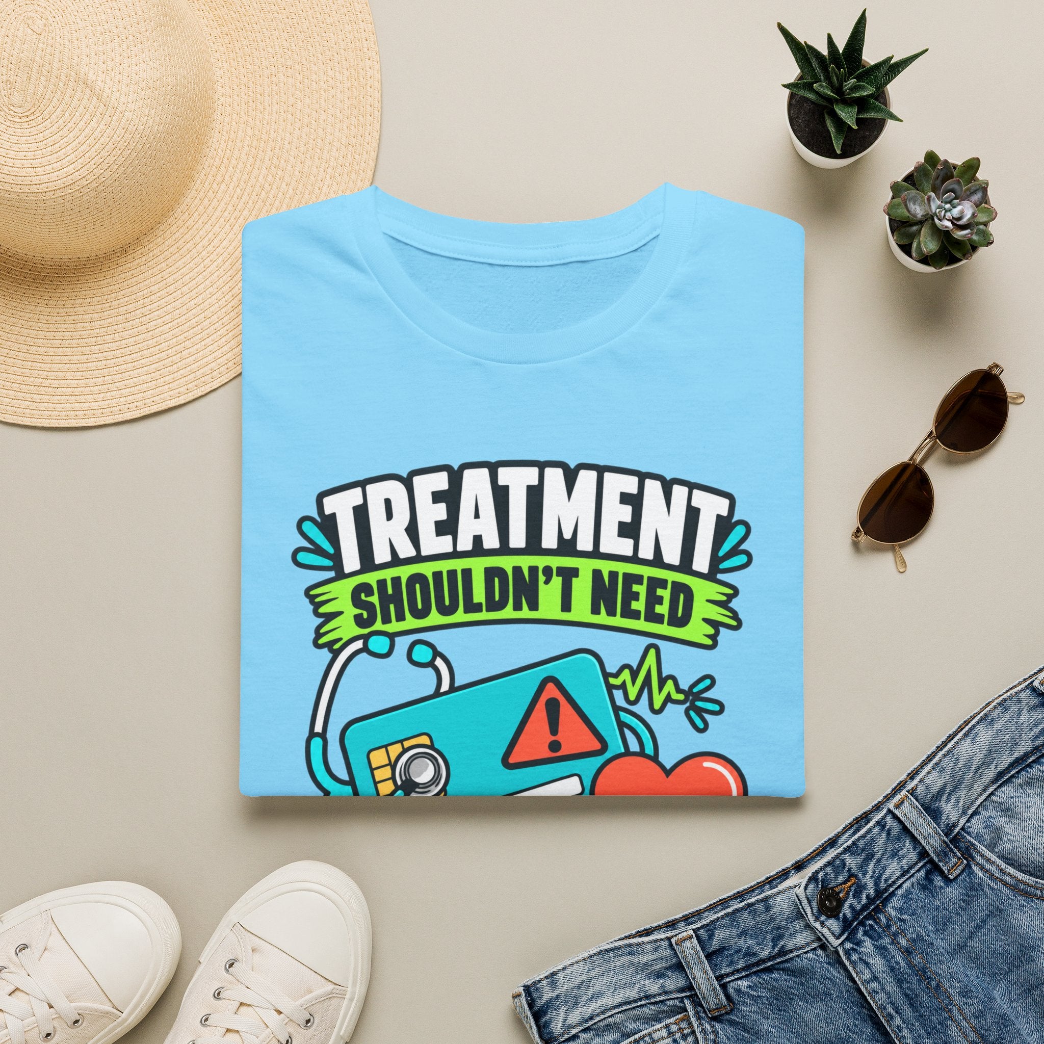 'Treatment Shouldn't Need Credit Score' Medical Justice Graphic Tee