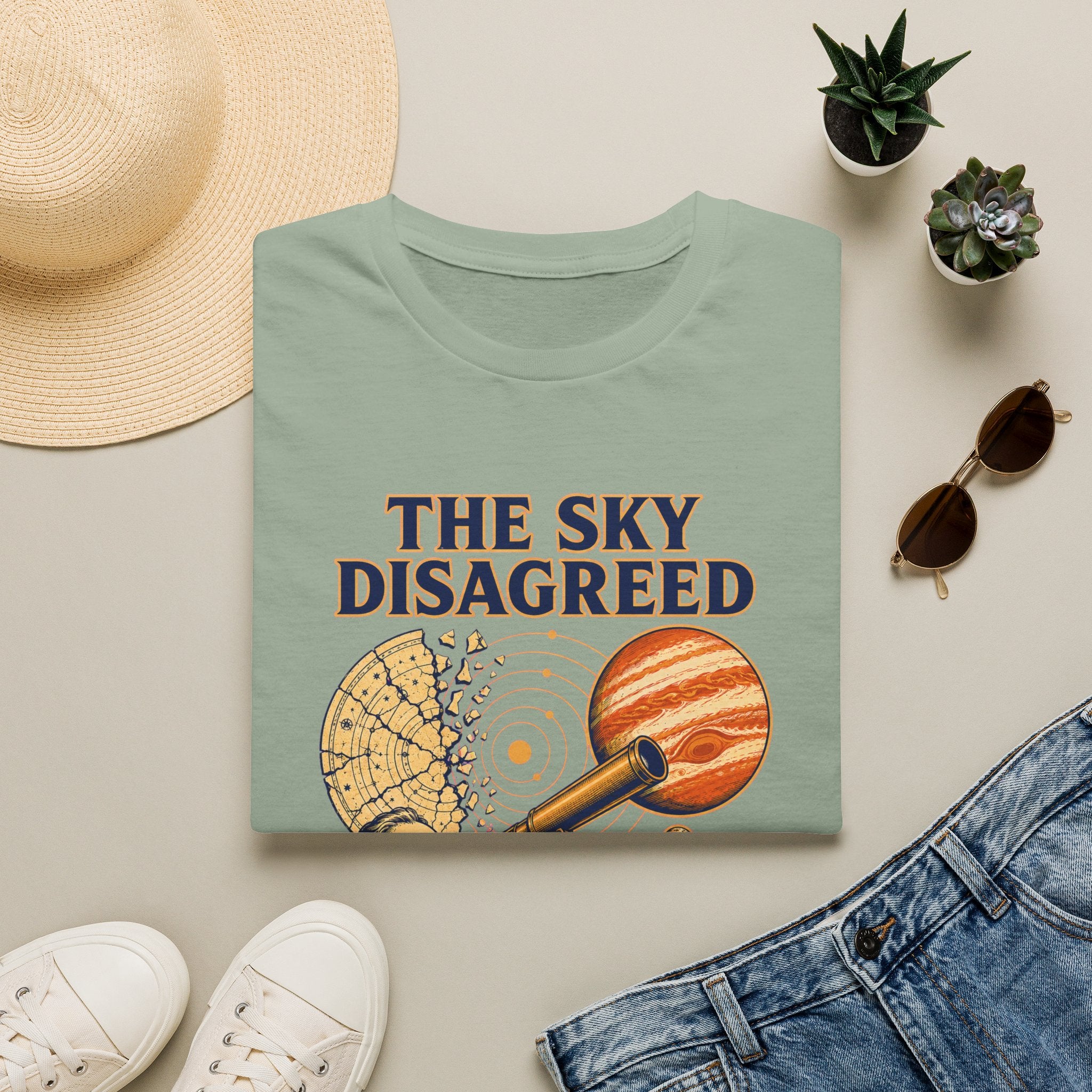 “The Sky Disagreed” Telescope Astronomer Graphic Tee