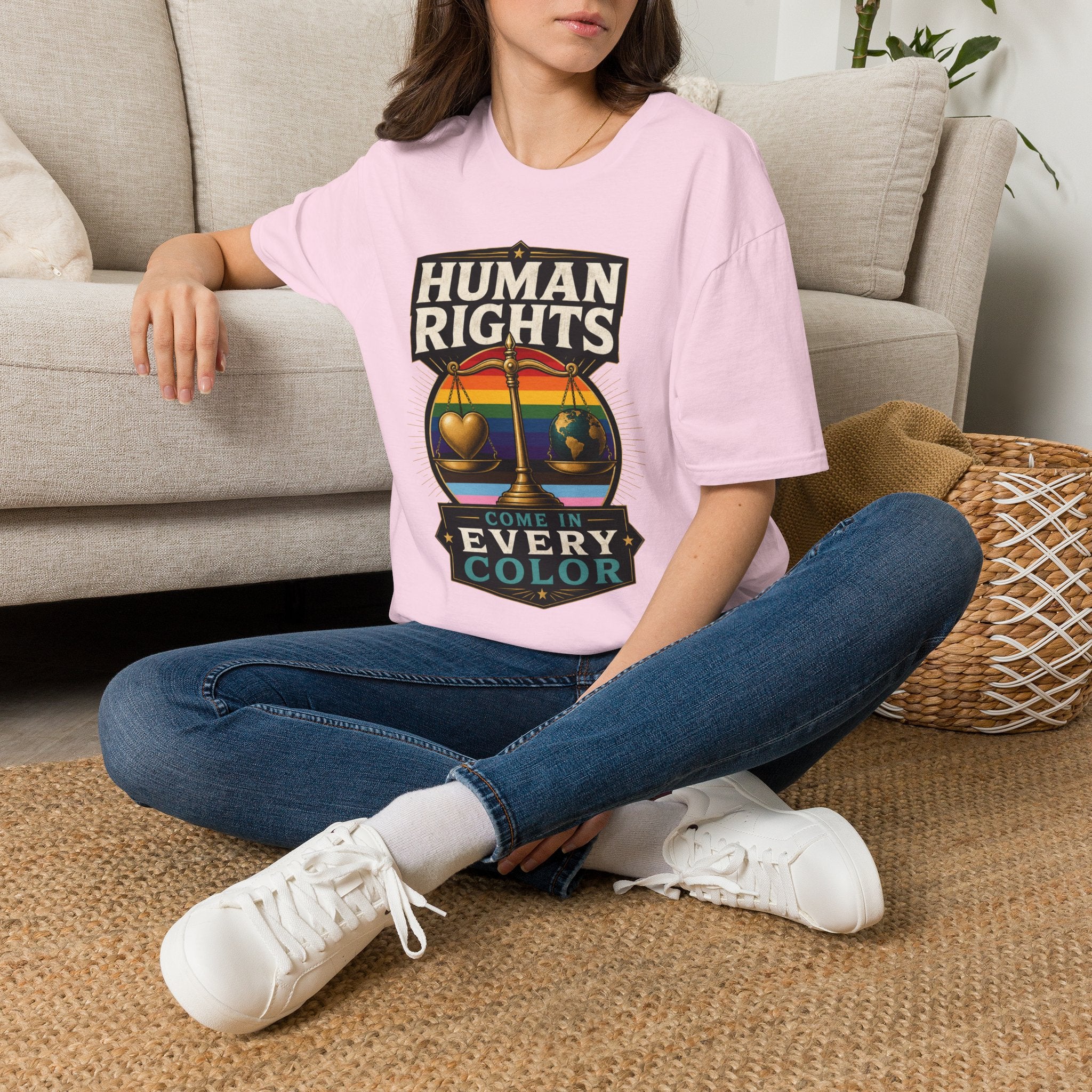 Human Rights T-Shirt — Love in Every Color LGBTQ+ Pride Tee