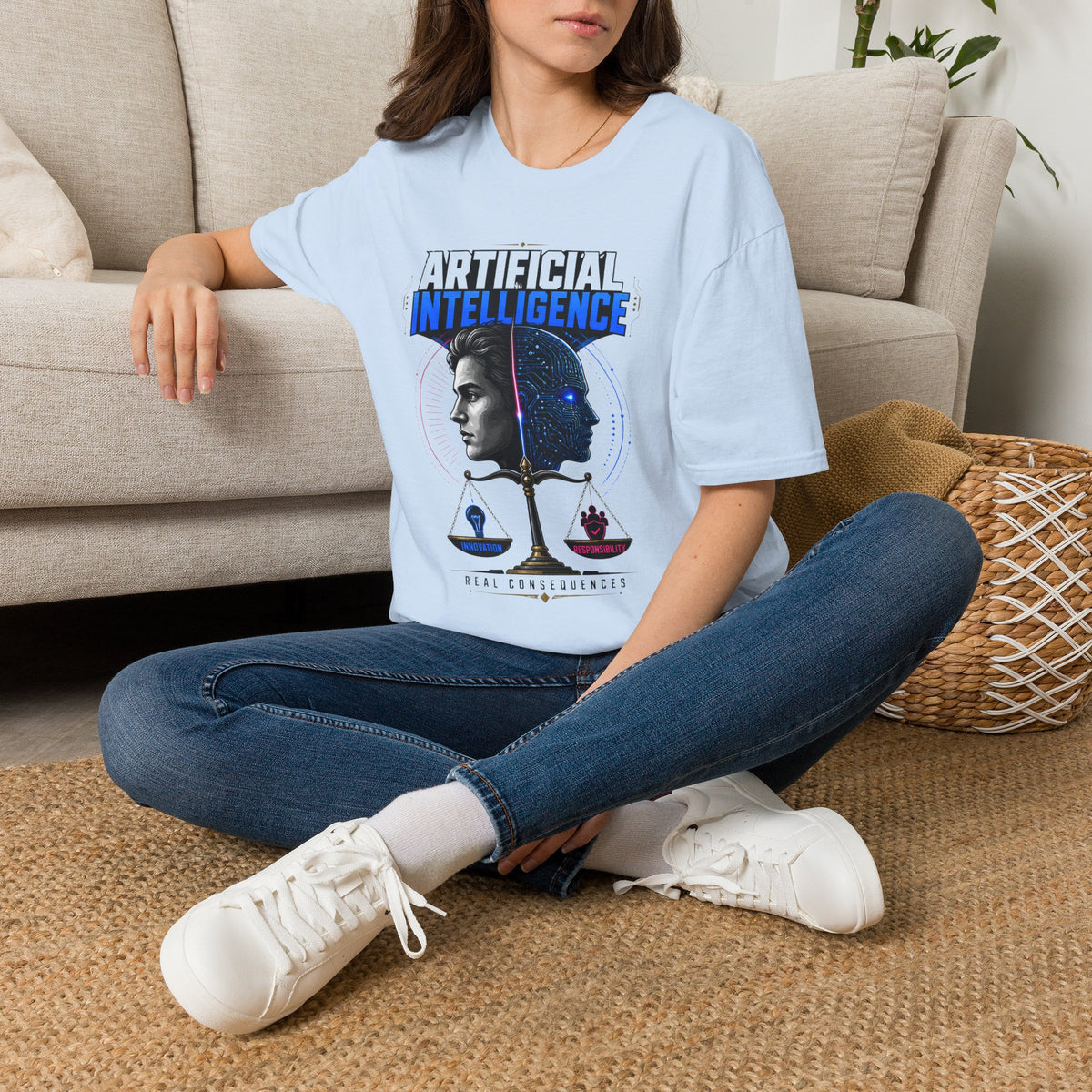 Artificial Intelligence T-Shirt — Futuristic Tech Graphic Tee
