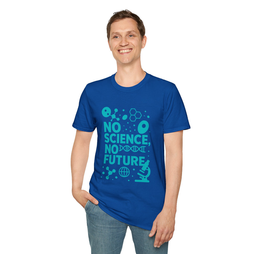 Science Lover T‑Shirt — "No Science, No Future" Graphic Tee