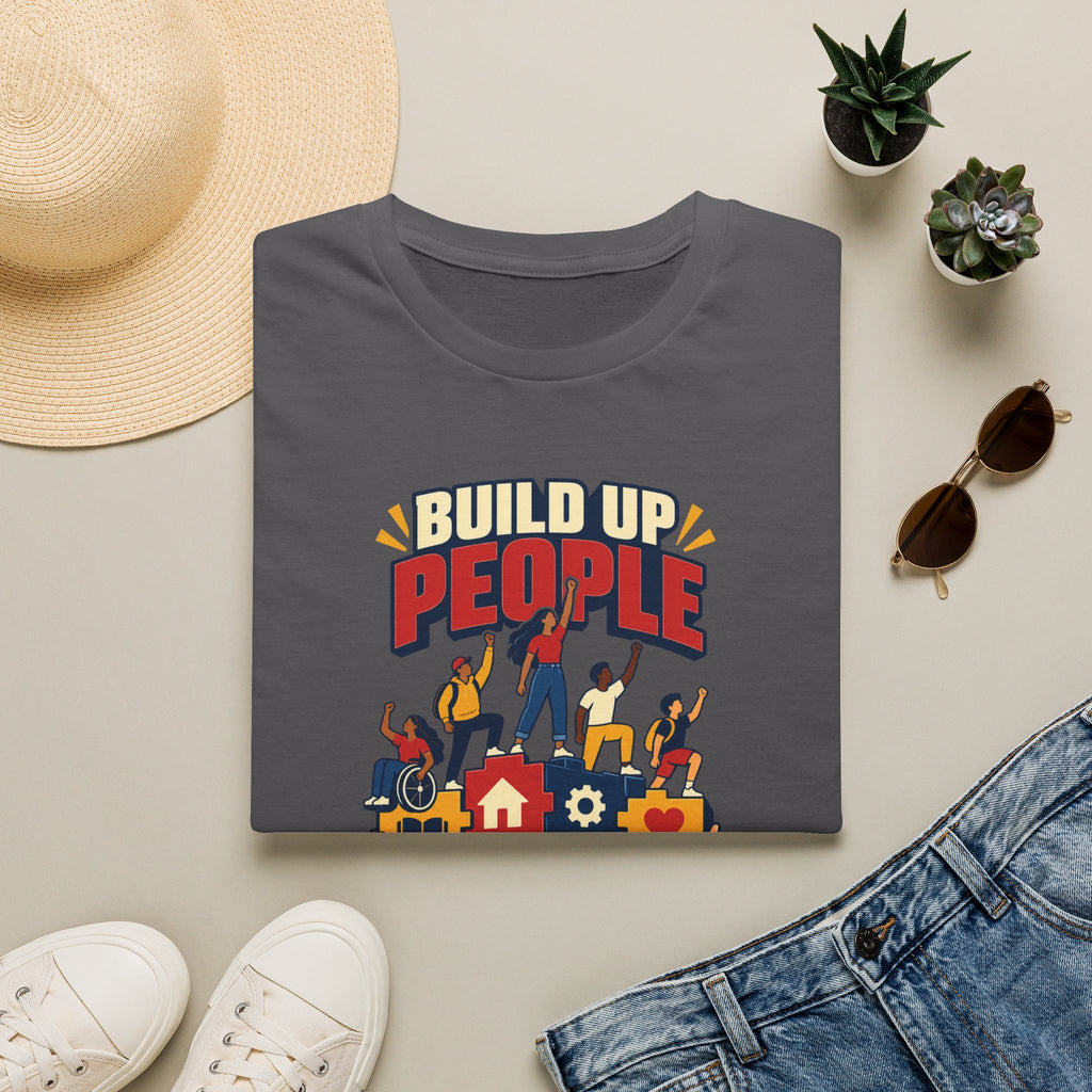 "Build Up People Not Prisons" Social Justice Graphic Tee
