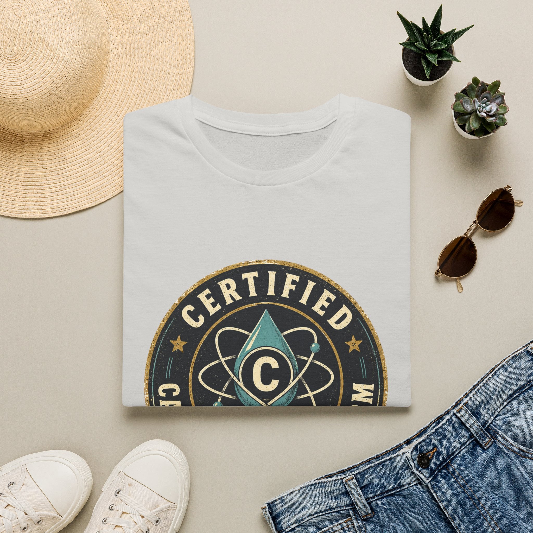 Certified Carbon-Based Lifeform T-Shirt — Funny Science Badge Tee
