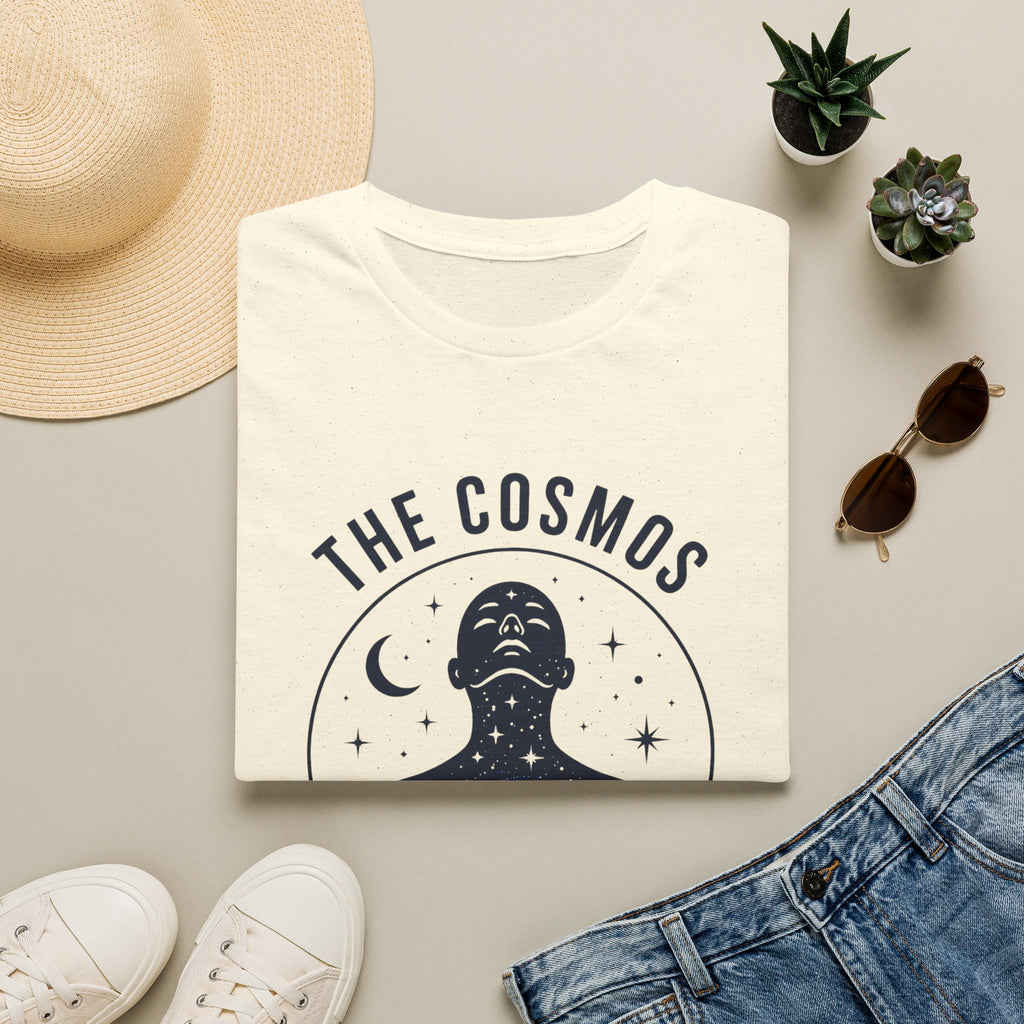 Cosmos Graphic Tee — "The Cosmos Is Within Us" Spiritual Astronomy Shirt