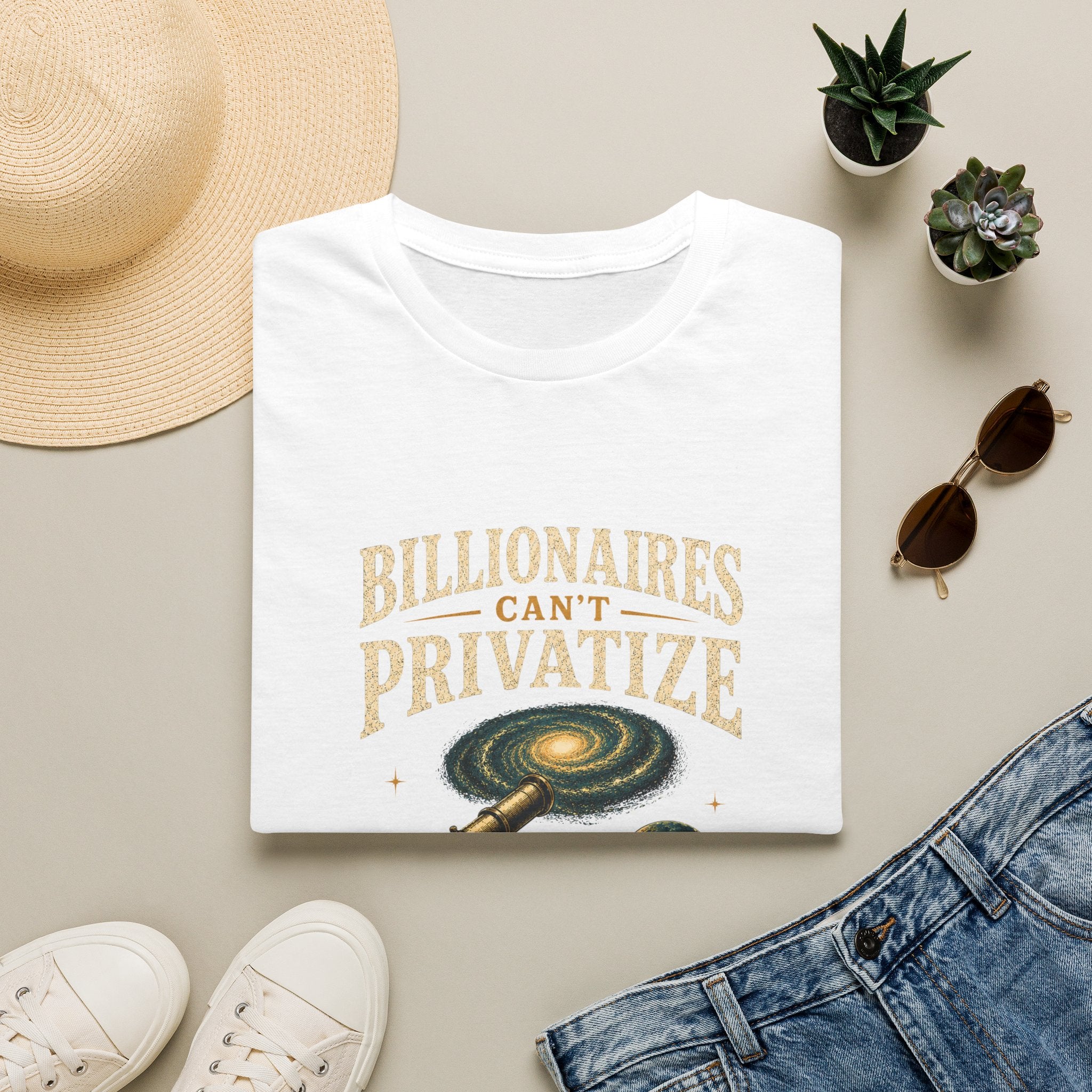 "Billionaires Can't Privatize the Stars" Graphic Tee
