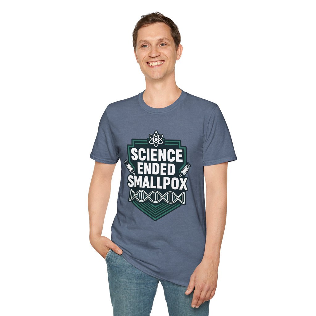 Science Ended Smallpox T-Shirt — Retro Science Graphic Tee