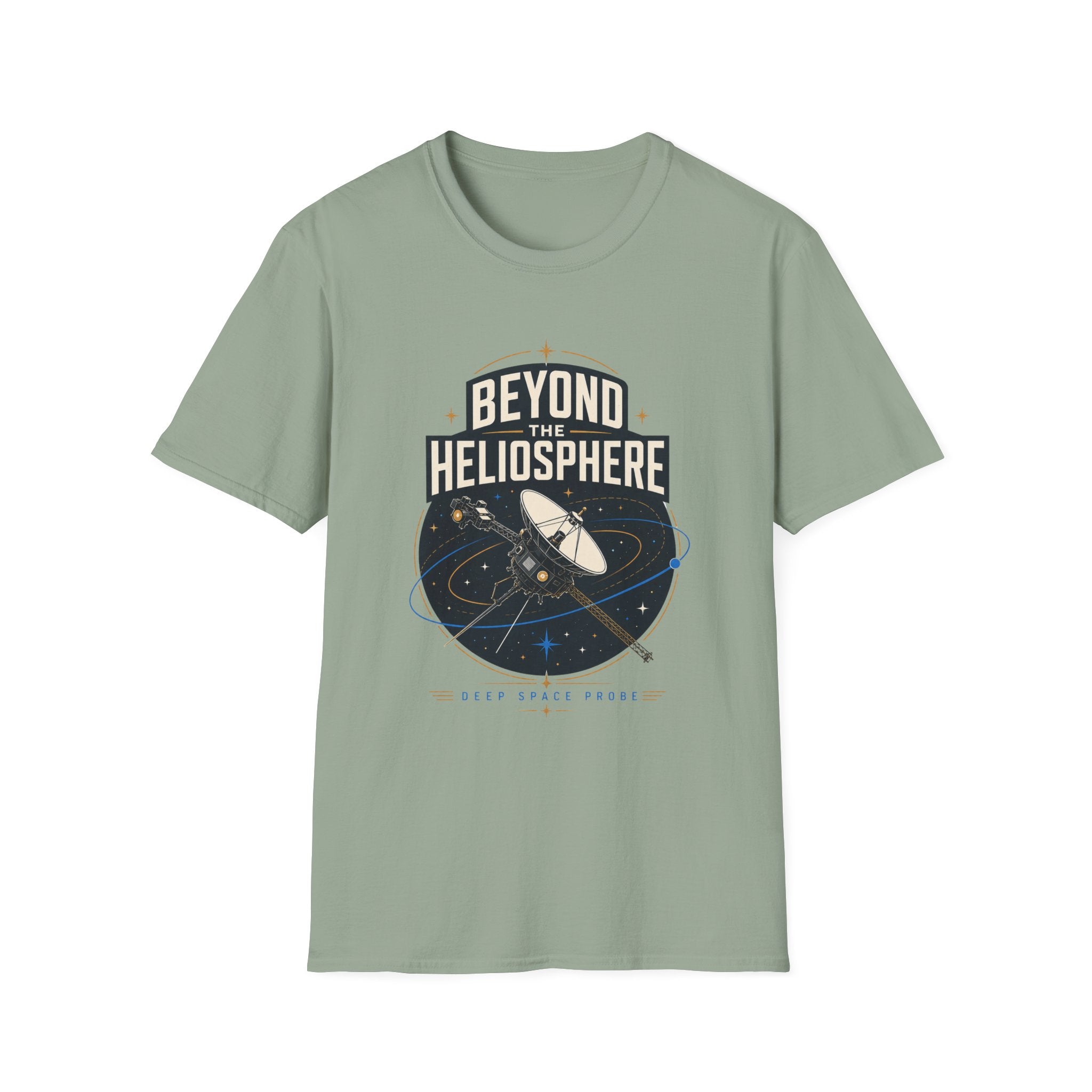 Beyond the Heliosphere T-Shirt — Space Exploration Graphic Tee