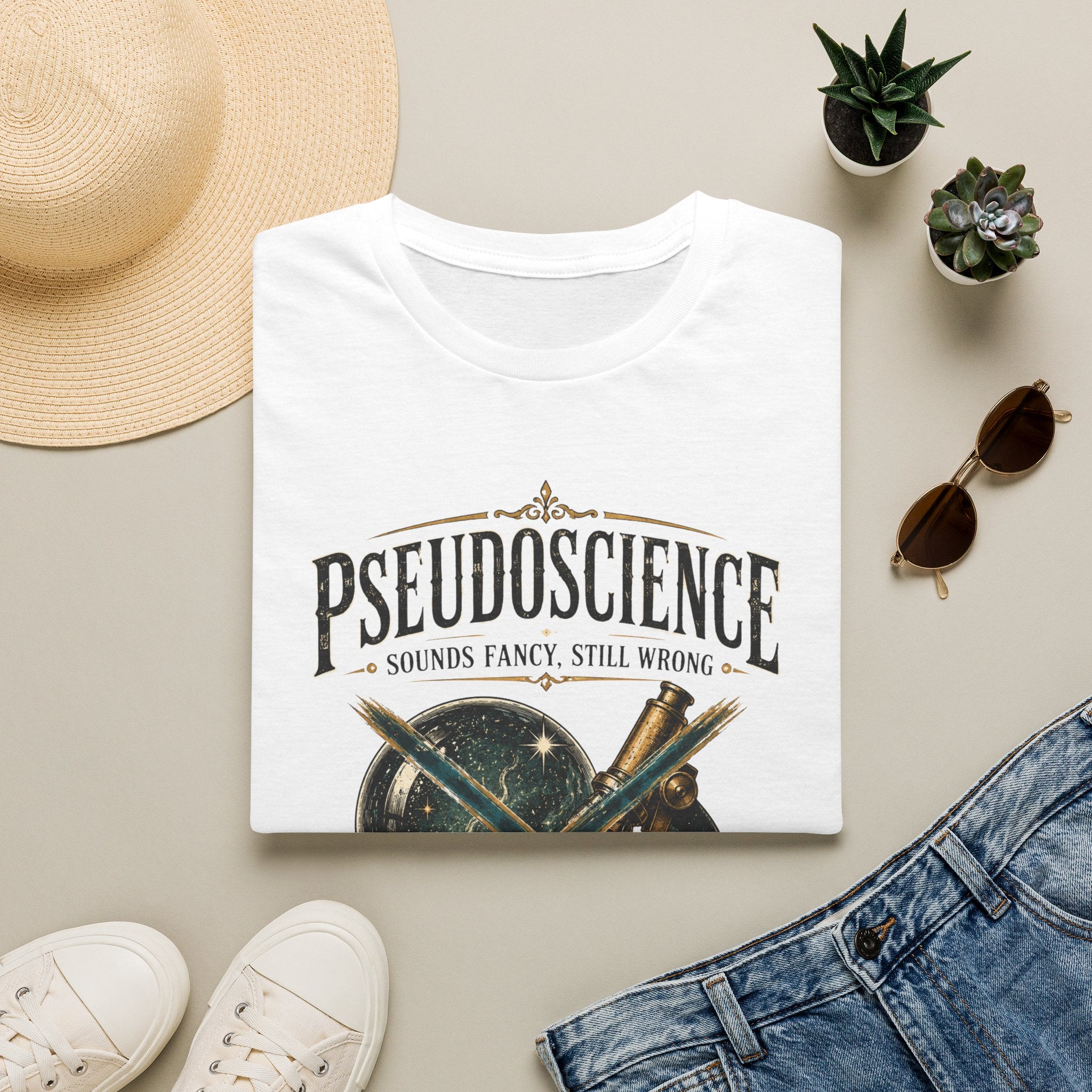 "Pseudoscience: Sounds Fancy, Still Wrong" Retro Science Graphic Tee