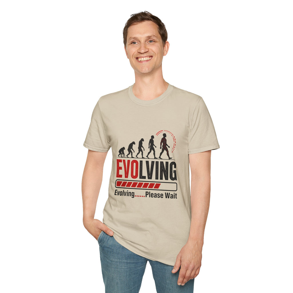 Evolving Please Wait T-Shirt — Evolution Graphic Tee