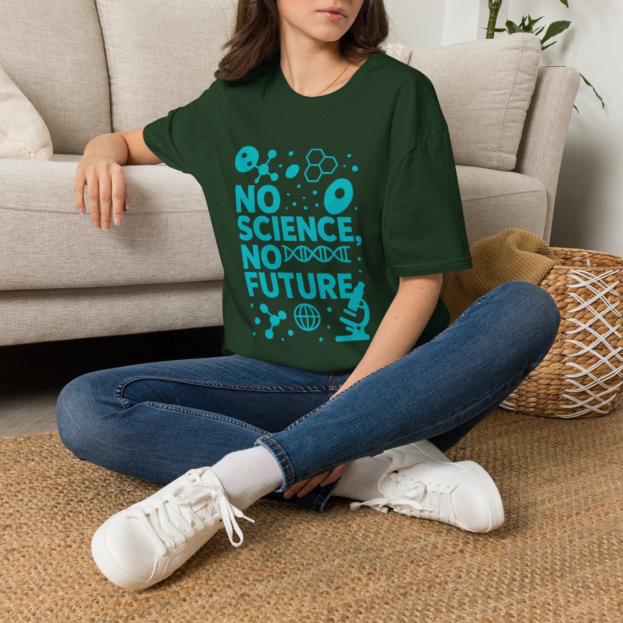 Science Lover T‑Shirt — "No Science, No Future" Graphic Tee