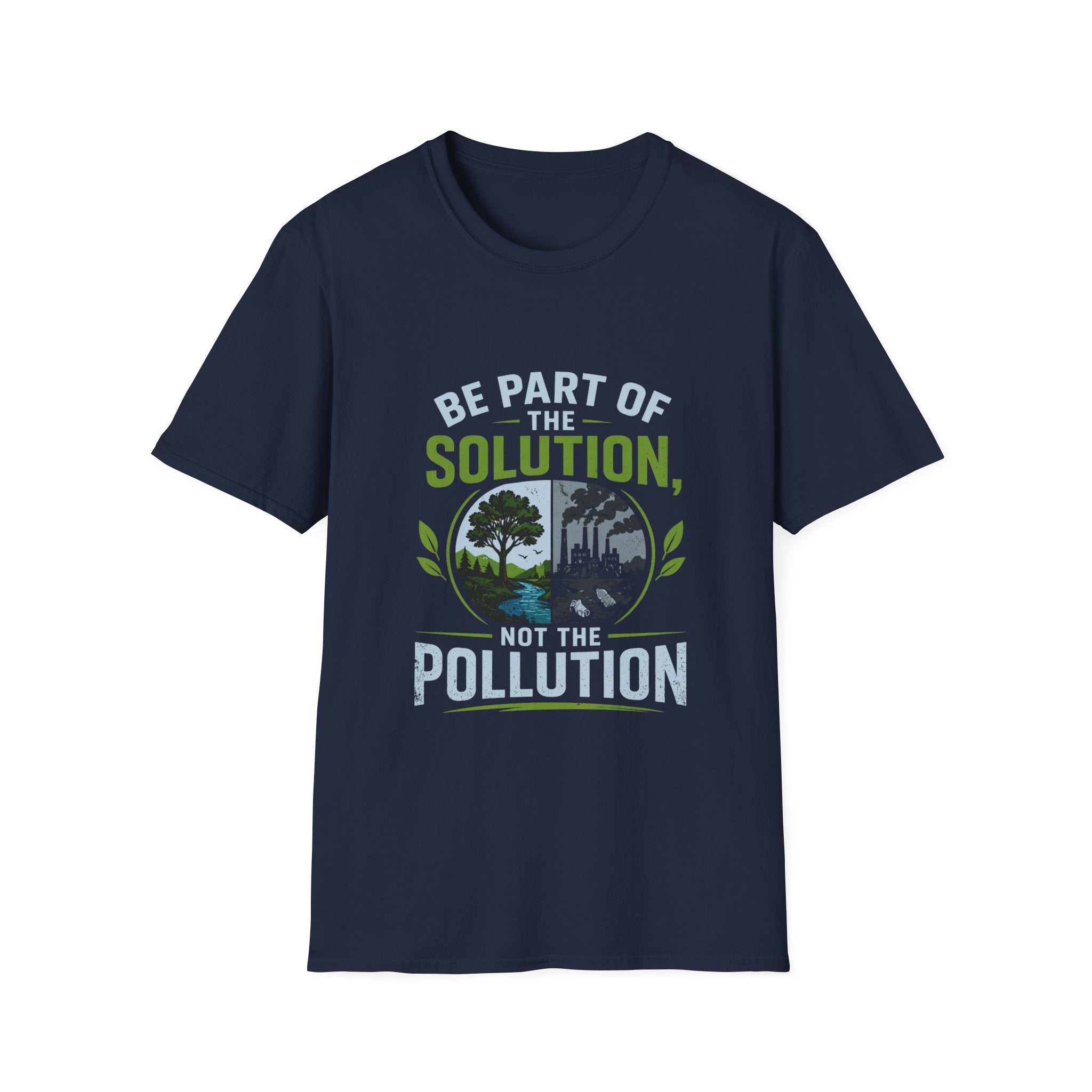 Solution Not Pollution Unisex Softstyle T-Shirt