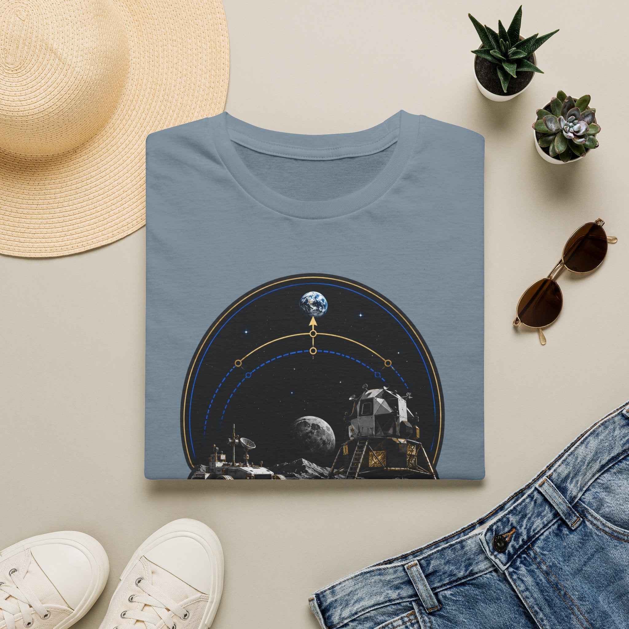 Back to the Moon T-Shirt — Lunar Mission Retro Space Tee