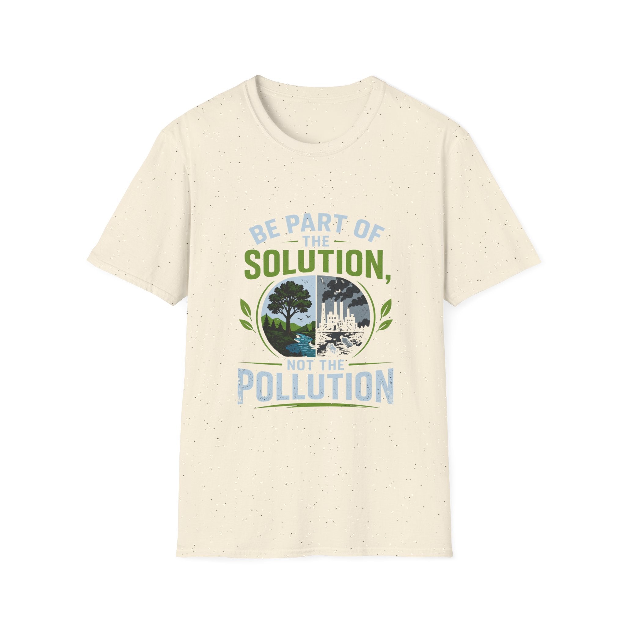 Solution Not Pollution Unisex Softstyle T-Shirt