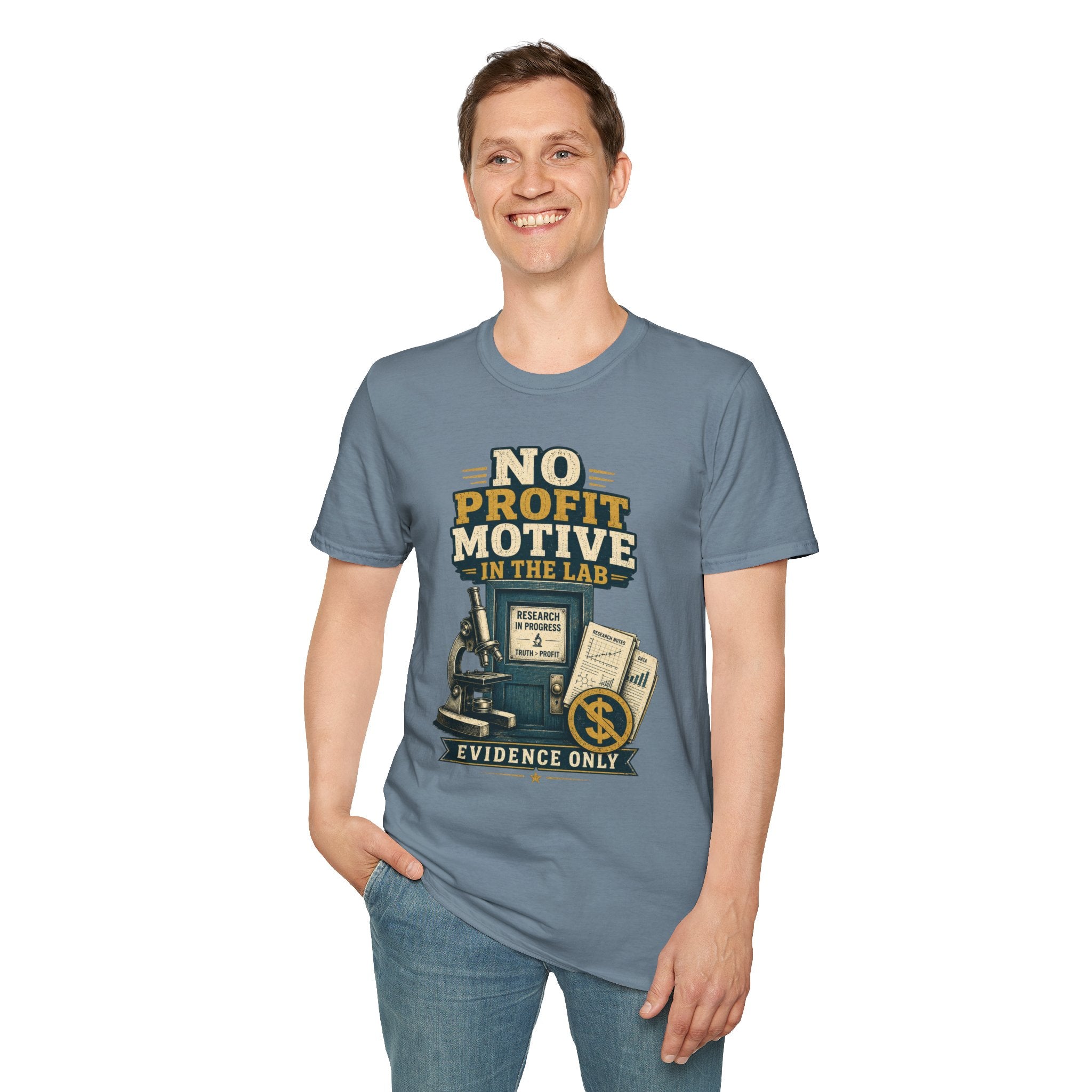 No Profit Motive in the Lab T‑Shirt — Researcher Science Tee