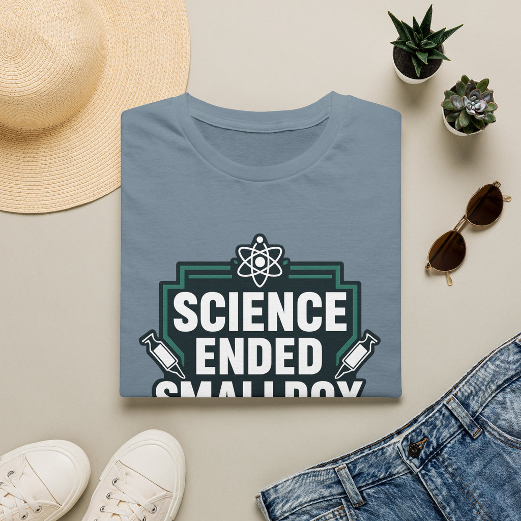 Science Ended Smallpox T-Shirt — Retro Science Graphic Tee