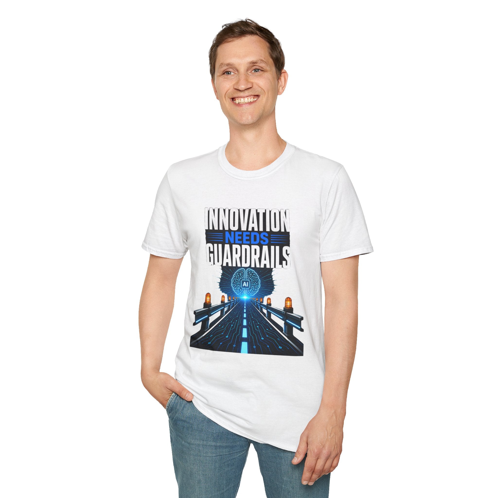 Innovation Needs Guardrails T-Shirt — AI Ethics & Responsible Tech Tee