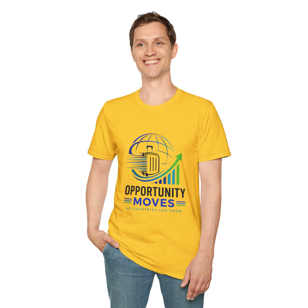 Opportunity Moves T-Shirt — Travel & Business Growth Tee