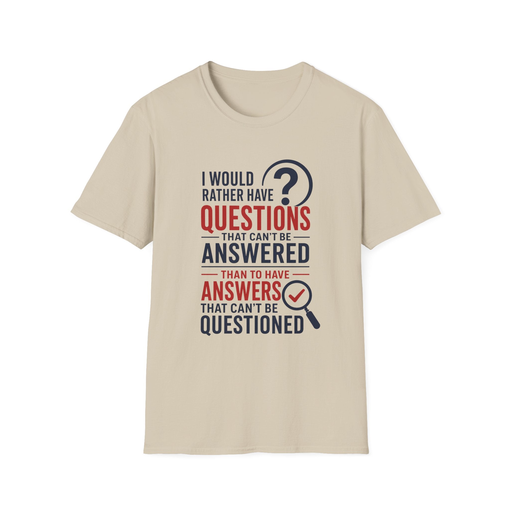 Questions and Answers Unisex Softstyle T-Shirt