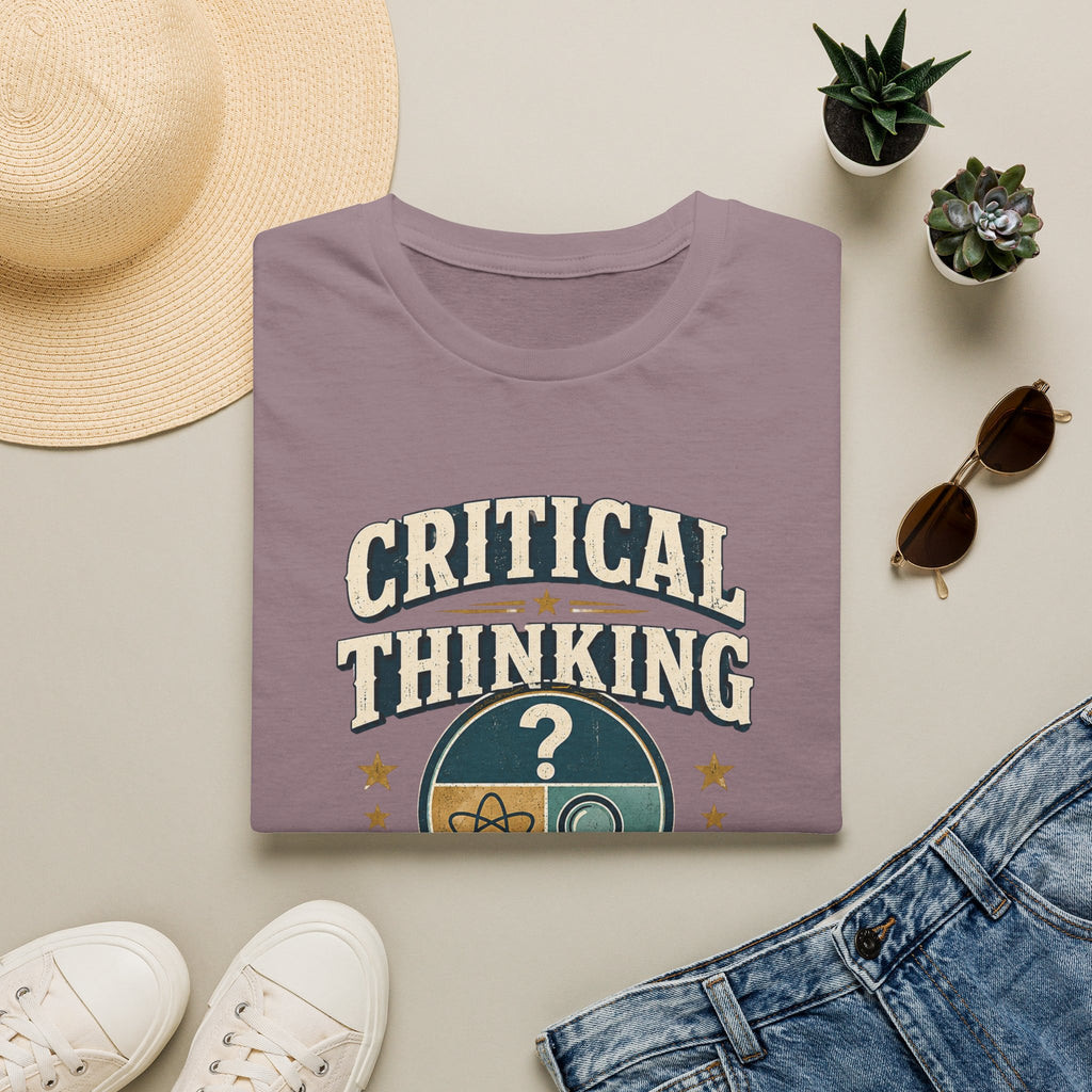 Critical Thinking T-Shirt — "Critical Thinking Is My Political Party" Graphic Tee