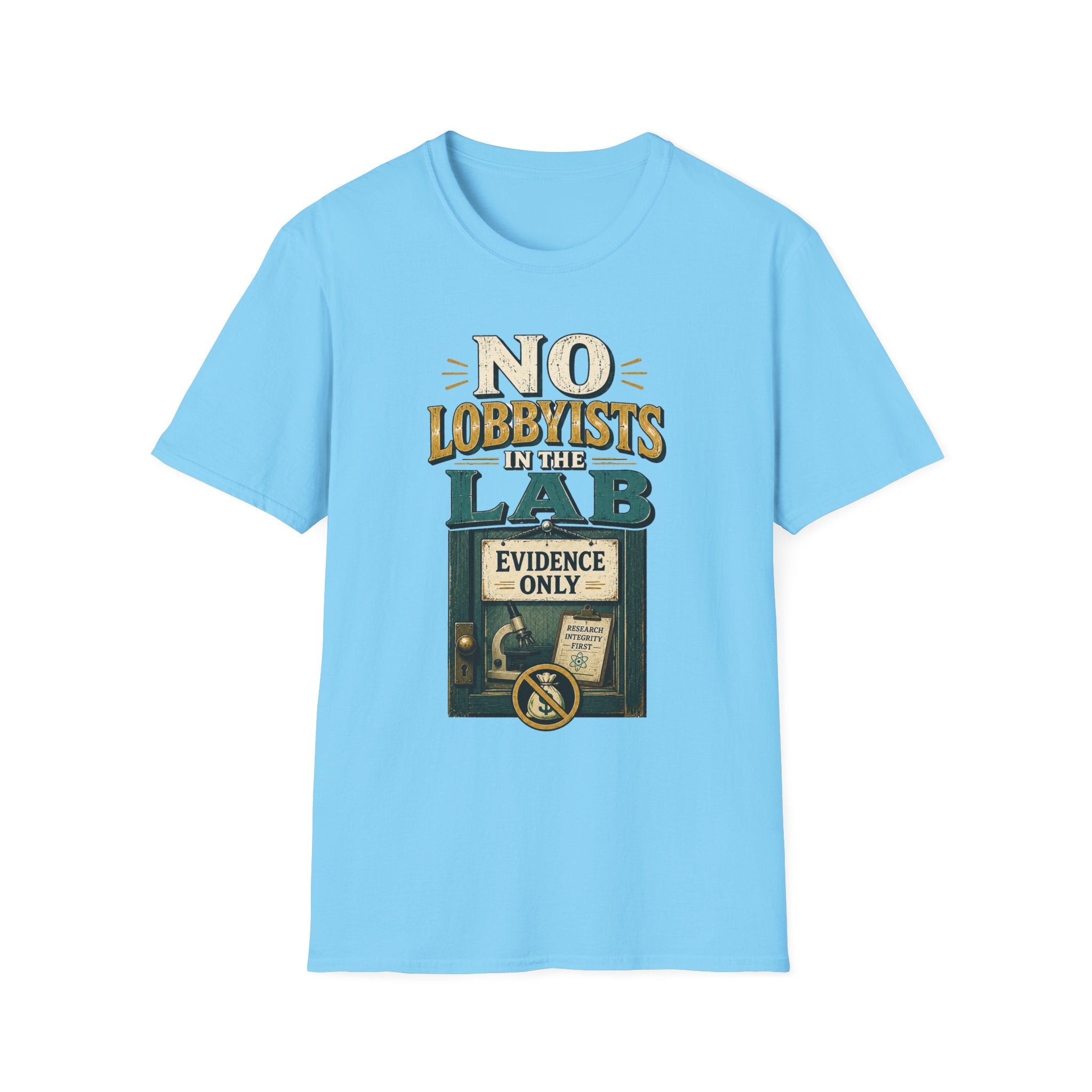 "No Lobbyists in the Lab" Vintage Science Tee