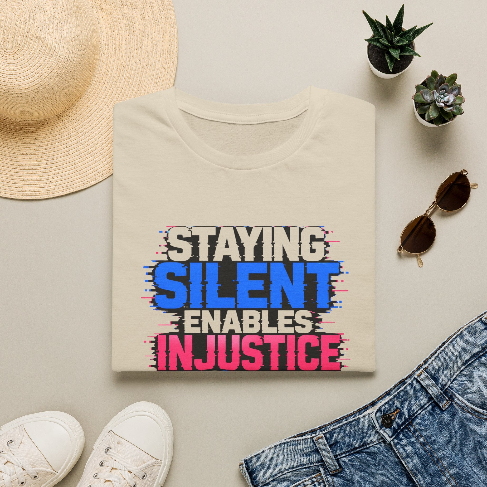 Staying Silent Enables Injustice T-Shirt — Activist Message Tee