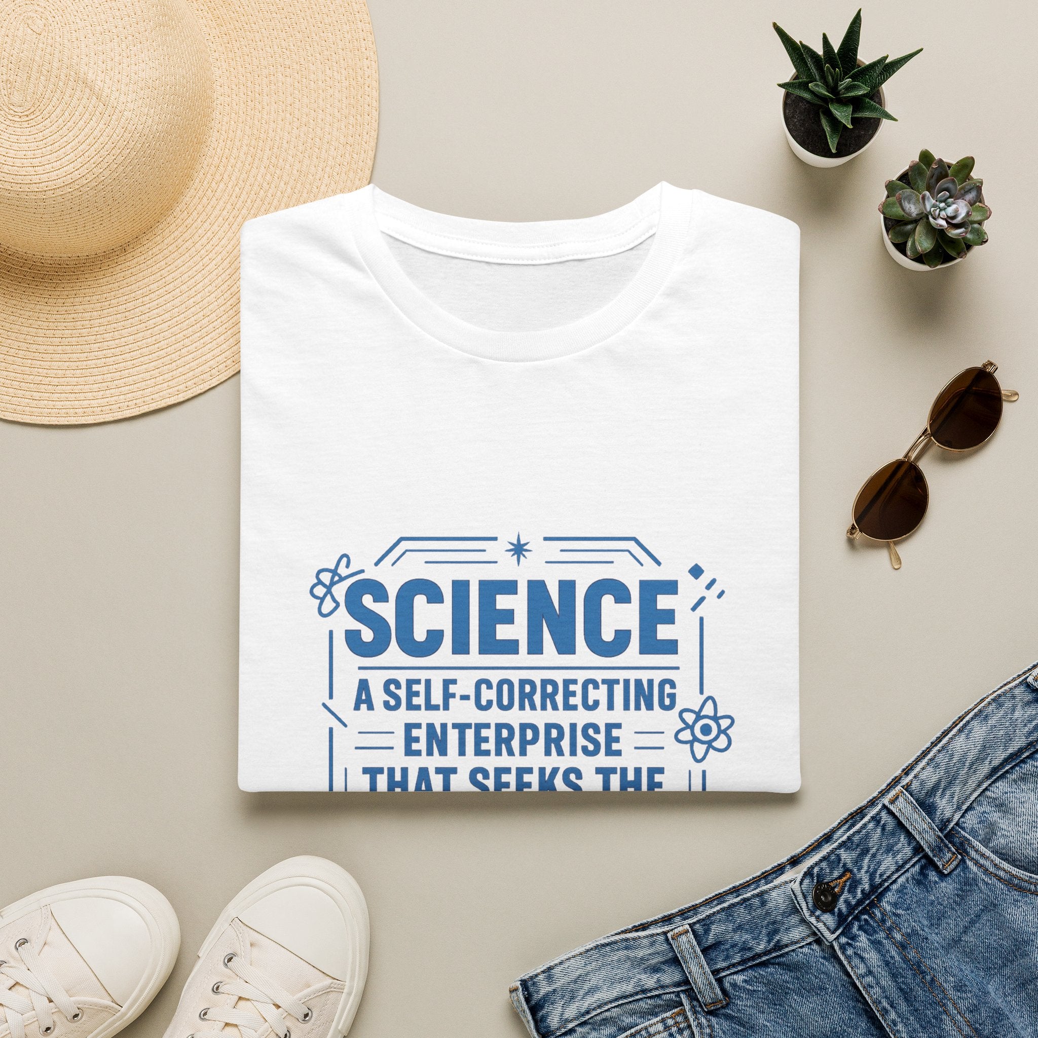 Science T-Shirt — “Science: A Self-Correcting Enterprise That Seeks the Truth”
