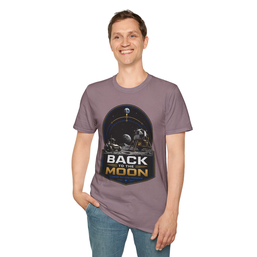 Back to the Moon T-Shirt — Lunar Mission Retro Space Tee
