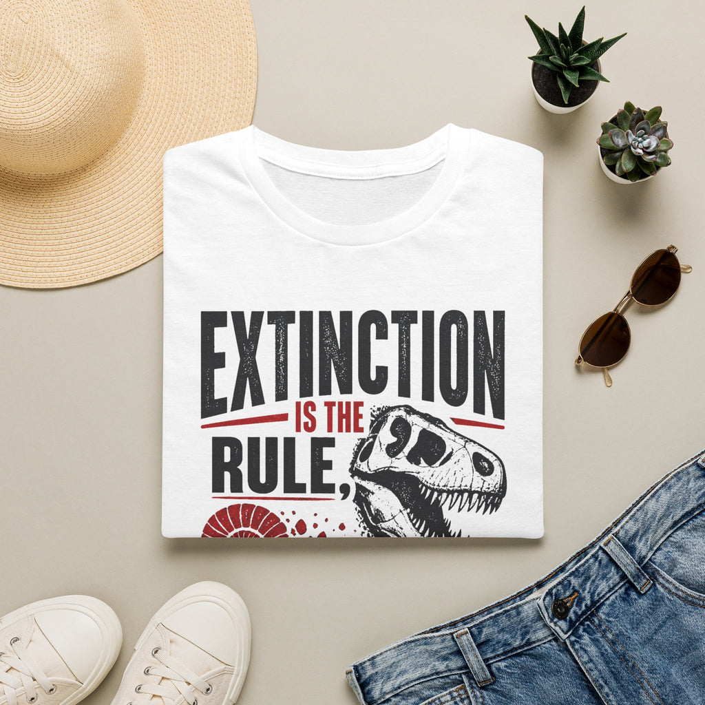 Extinction Is the Rule — Dinosaur Graphic T-Shirt