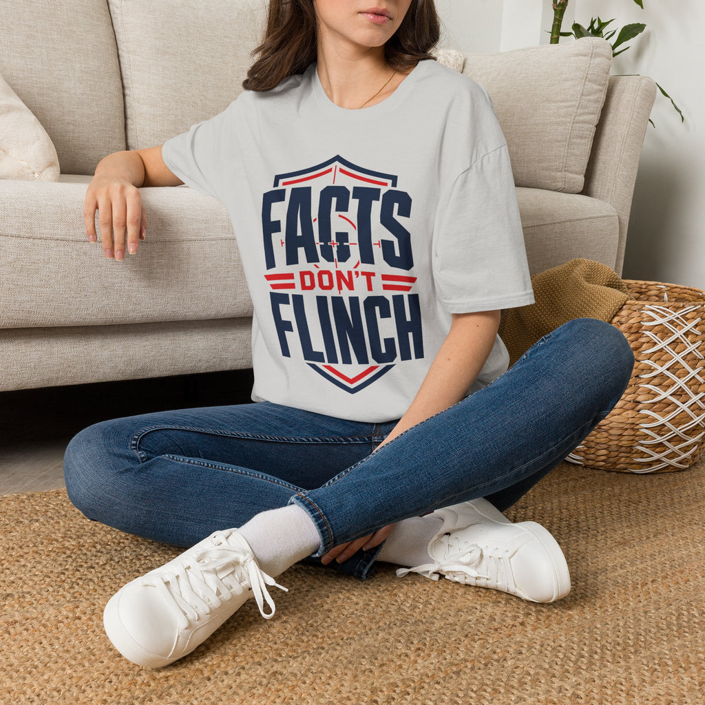 Facts Don’t Flinch T-Shirt — Bold Patriotic Statement Tee