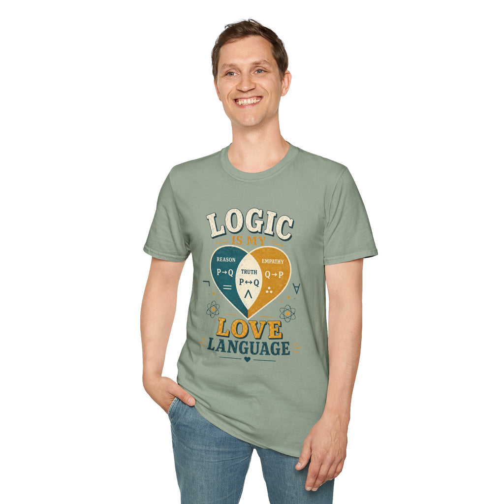 Logic Is My Love Language T-Shirt — Venn Diagram Math Humor Tee