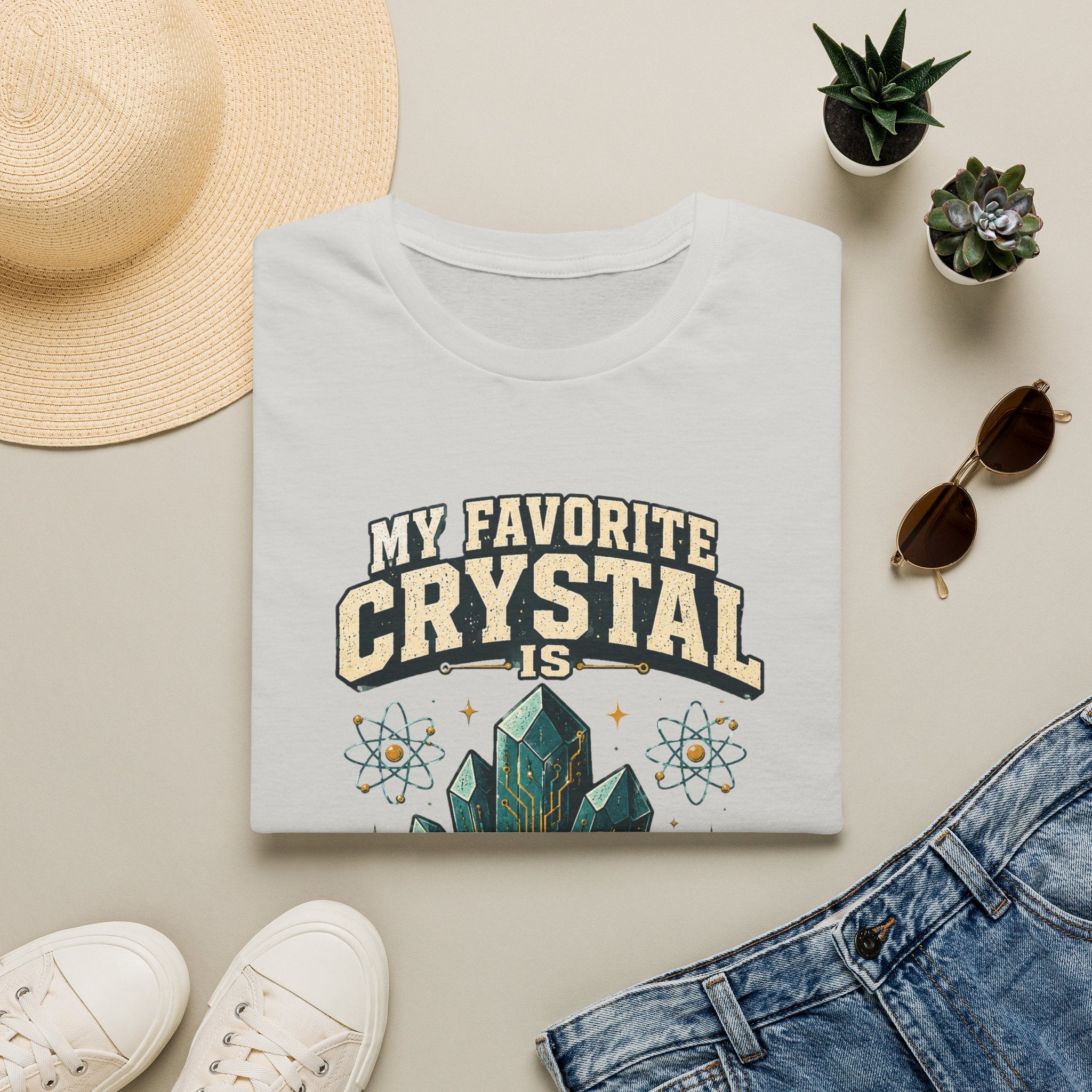 My Favorite Crystal Is Silicon T-Shirt — Science Geek Crystal Tee