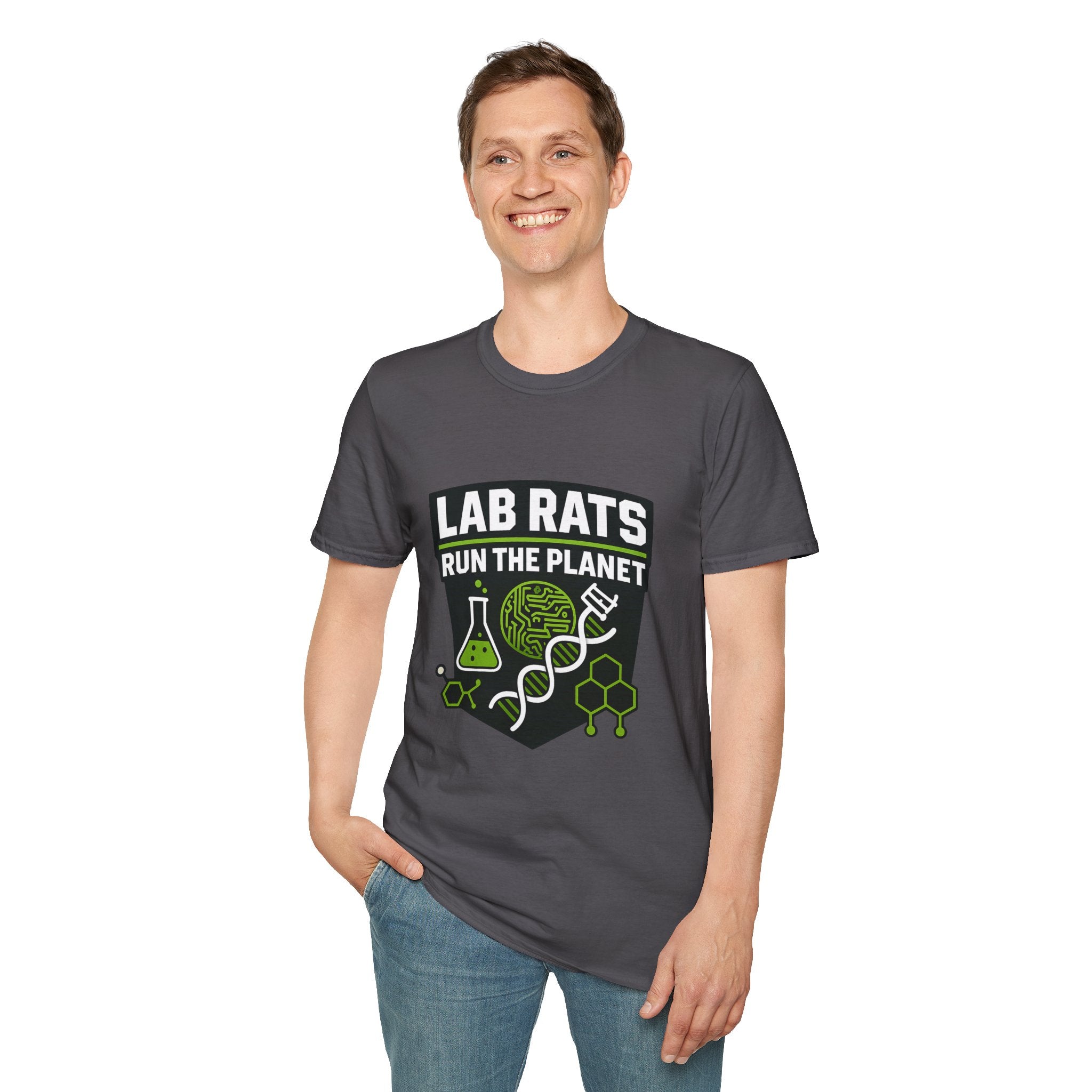 Lab Rats Run The Planet T-Shirt — Science Nerd Graphic Tee