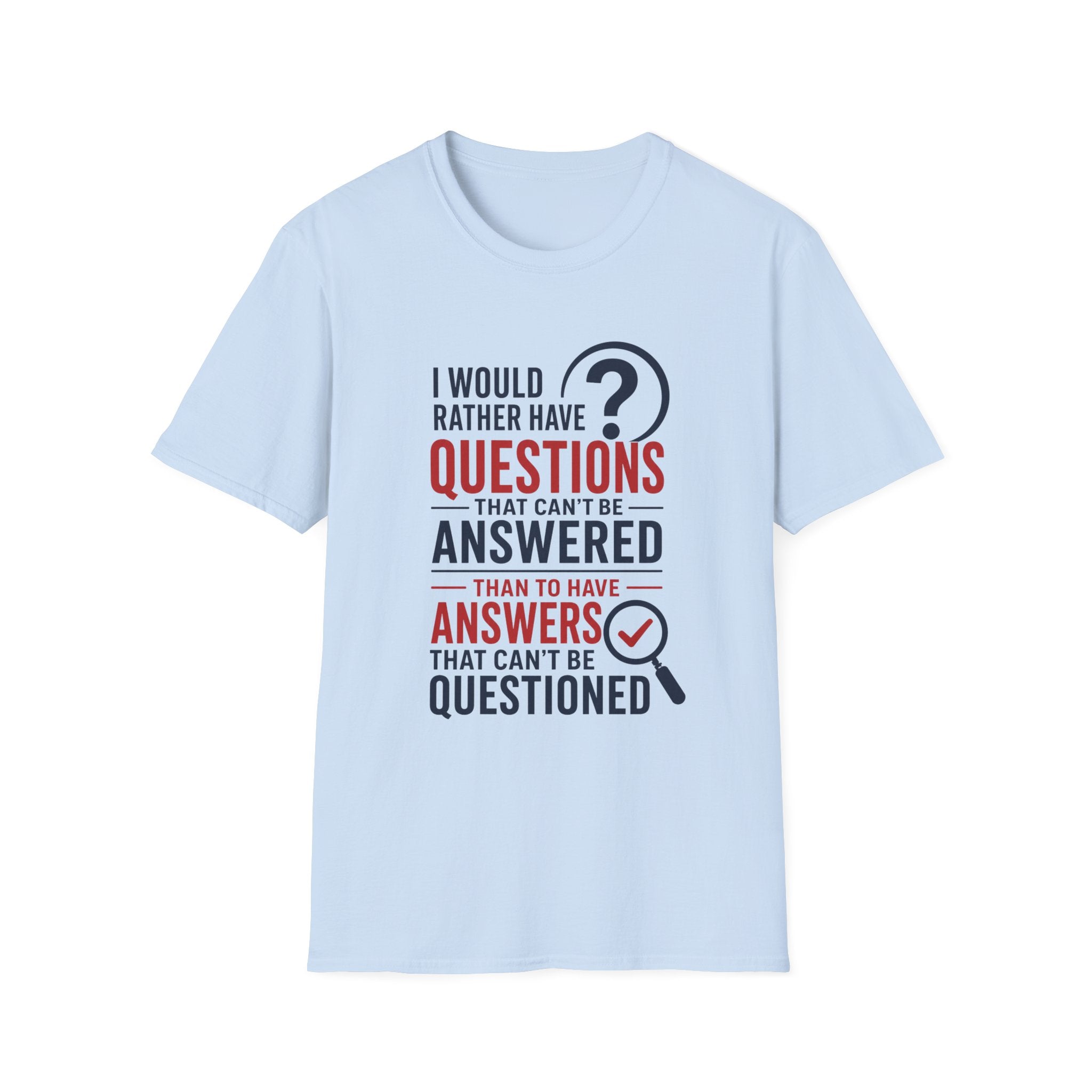 Questions and Answers Unisex Softstyle T-Shirt