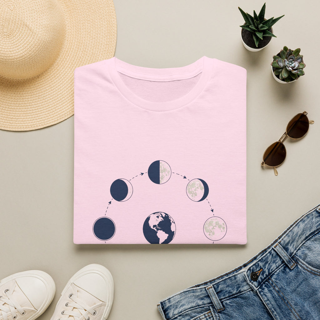 Moon Phase T-Shirt —Lunar Cycle Graphic Tee