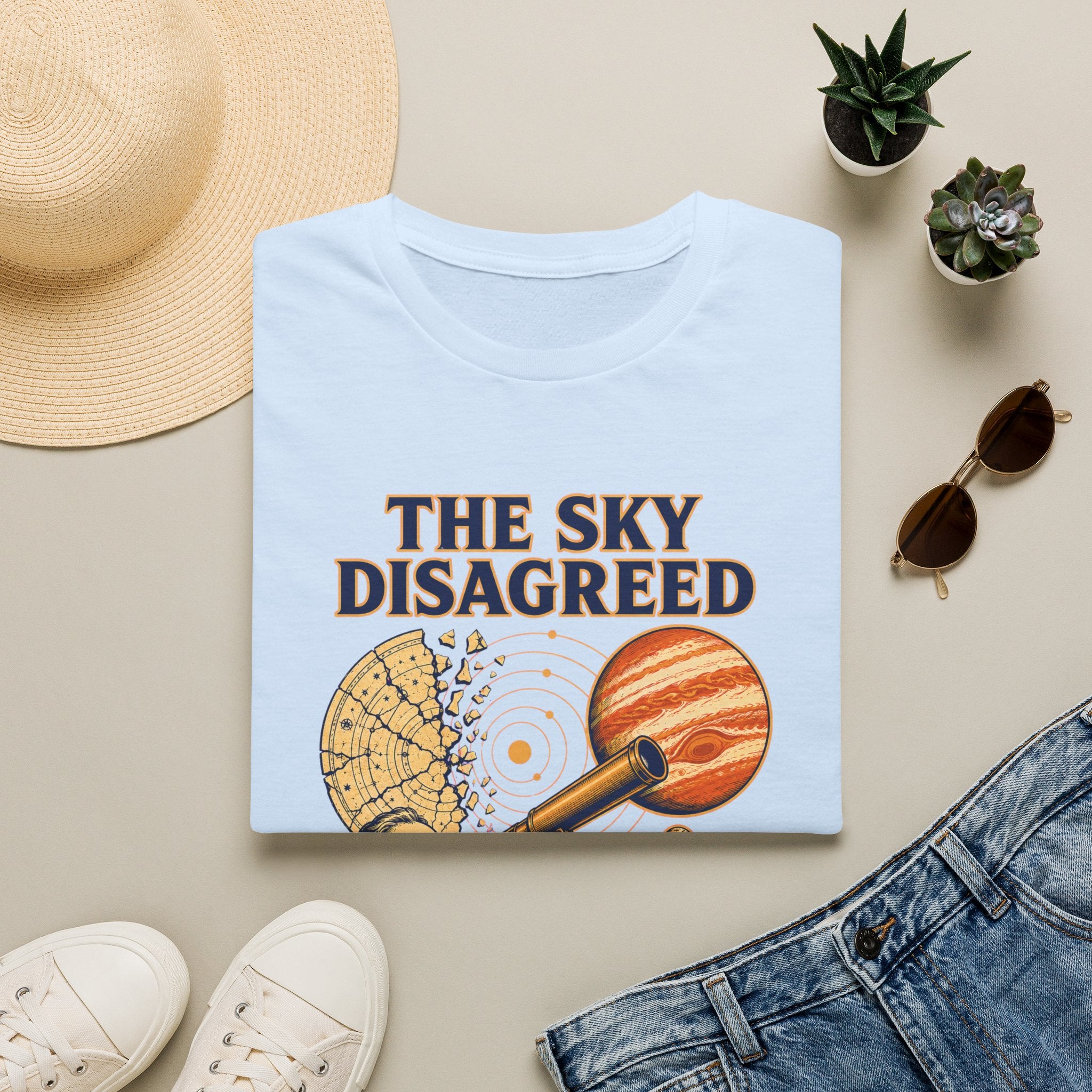 “The Sky Disagreed” Telescope Astronomer Graphic Tee