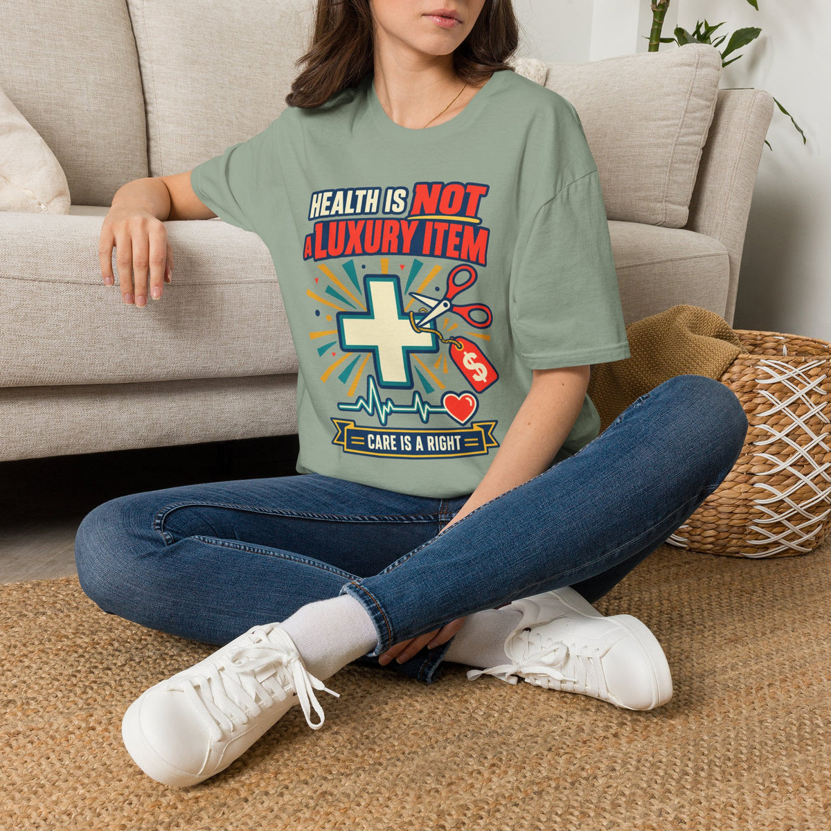 Health Is Not a Luxury Item T-Shirt — Healthcare Rights Graphic Tee