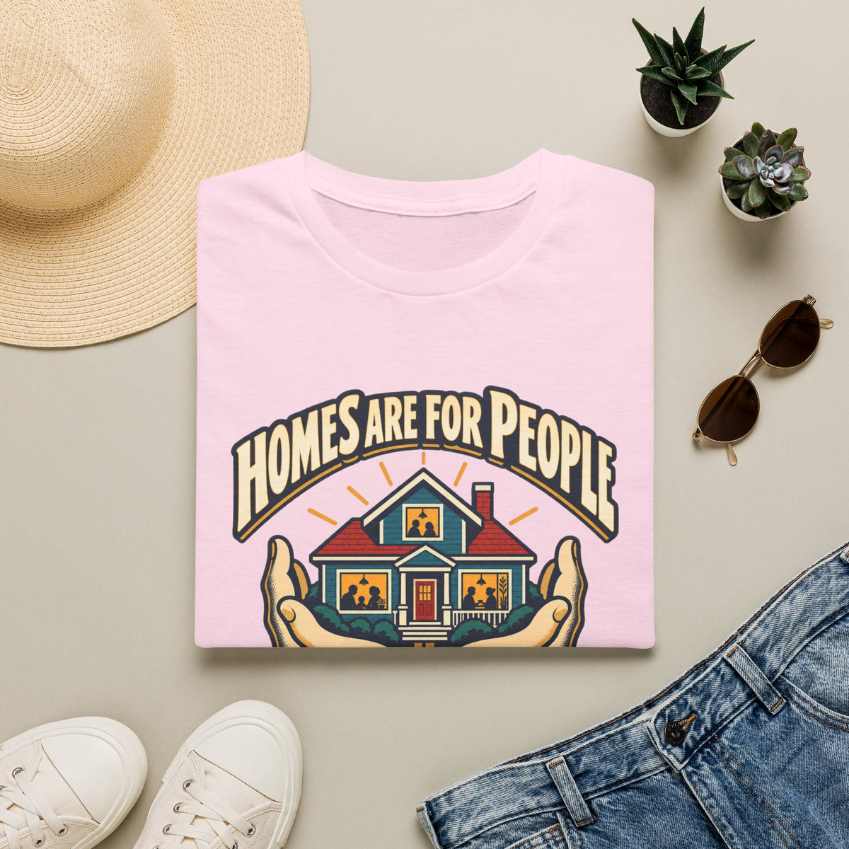 Homes Are For People T-Shirt — 'Homes Are For People Not Portfolios' Social Justice Tee