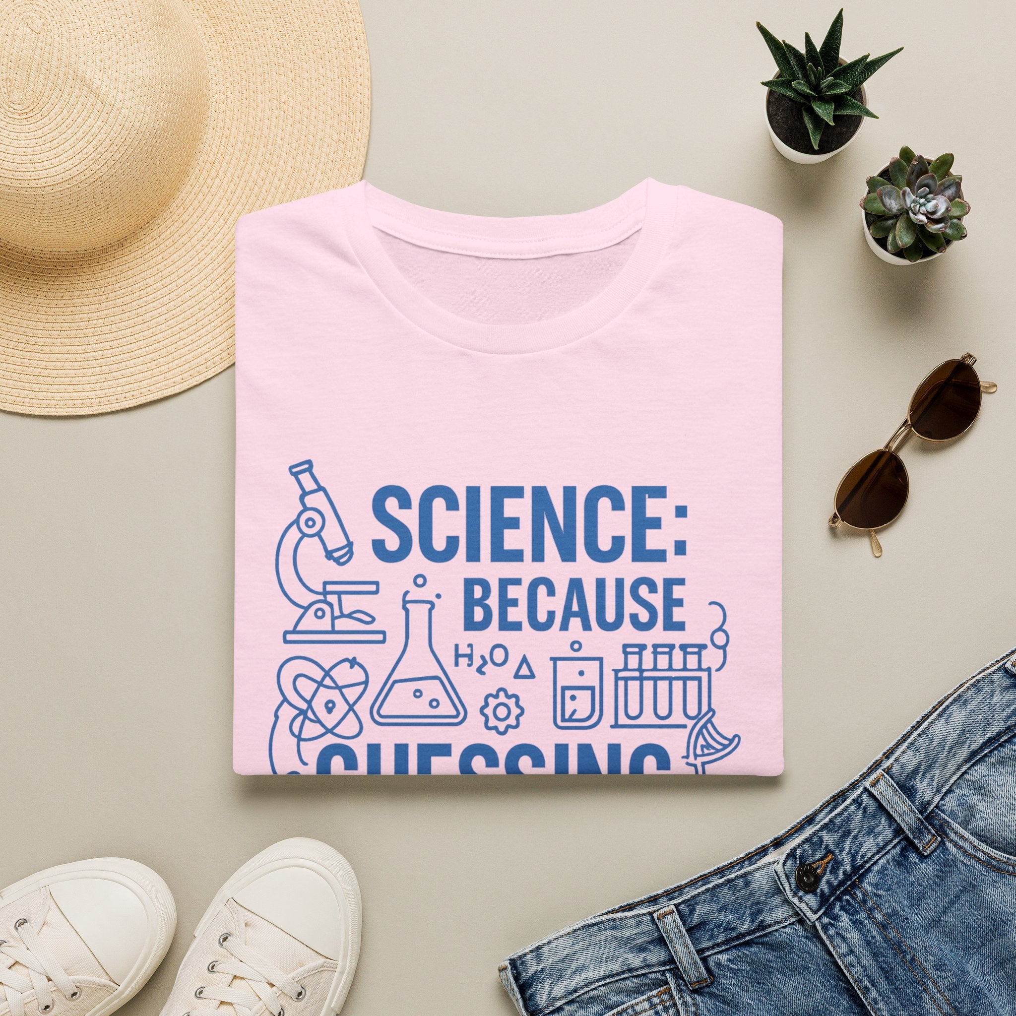 Science T-Shirt — "Science: Because Guessing Is Hard" Graphic Tee