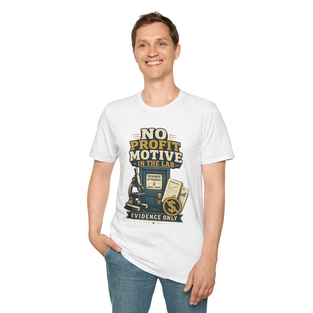 No Profit Motive in the Lab T‑Shirt — Researcher Science Tee