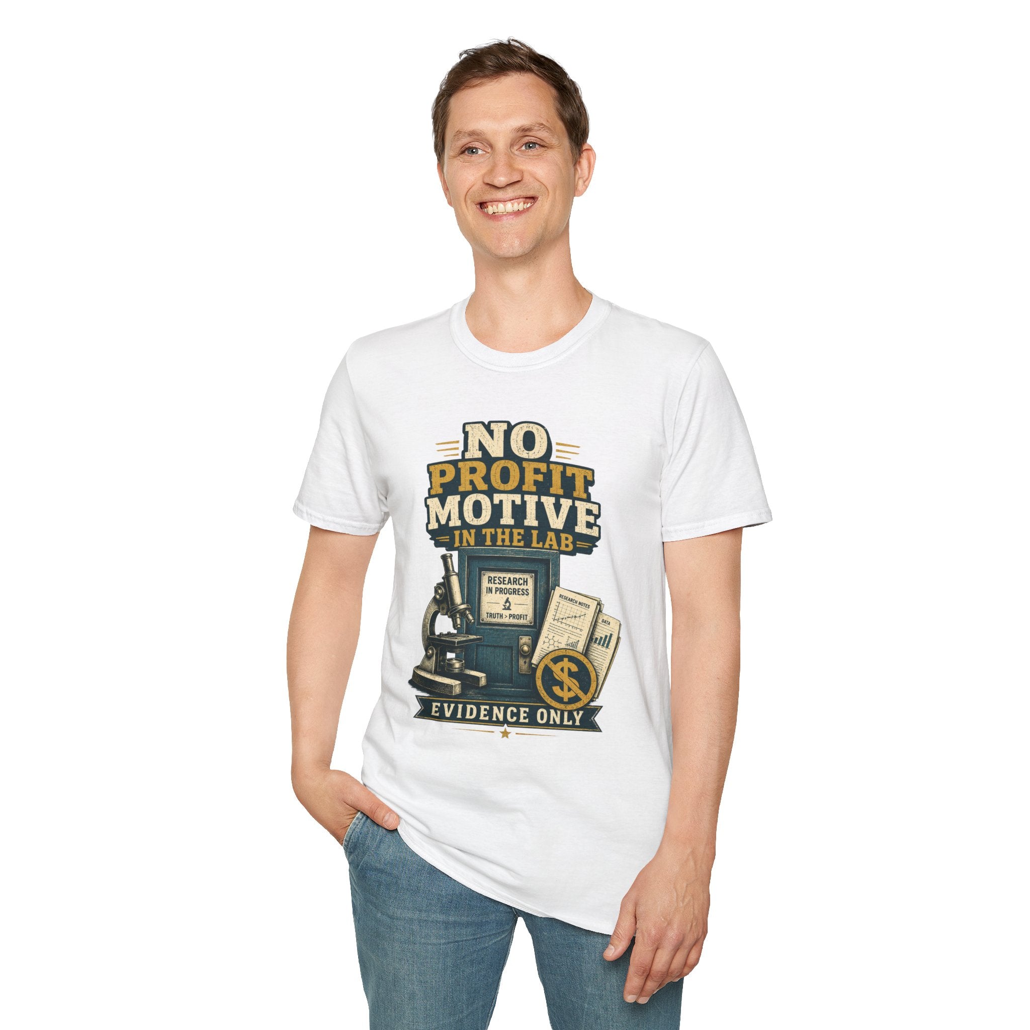 No Profit Motive in the Lab T‑Shirt — Researcher Science Tee