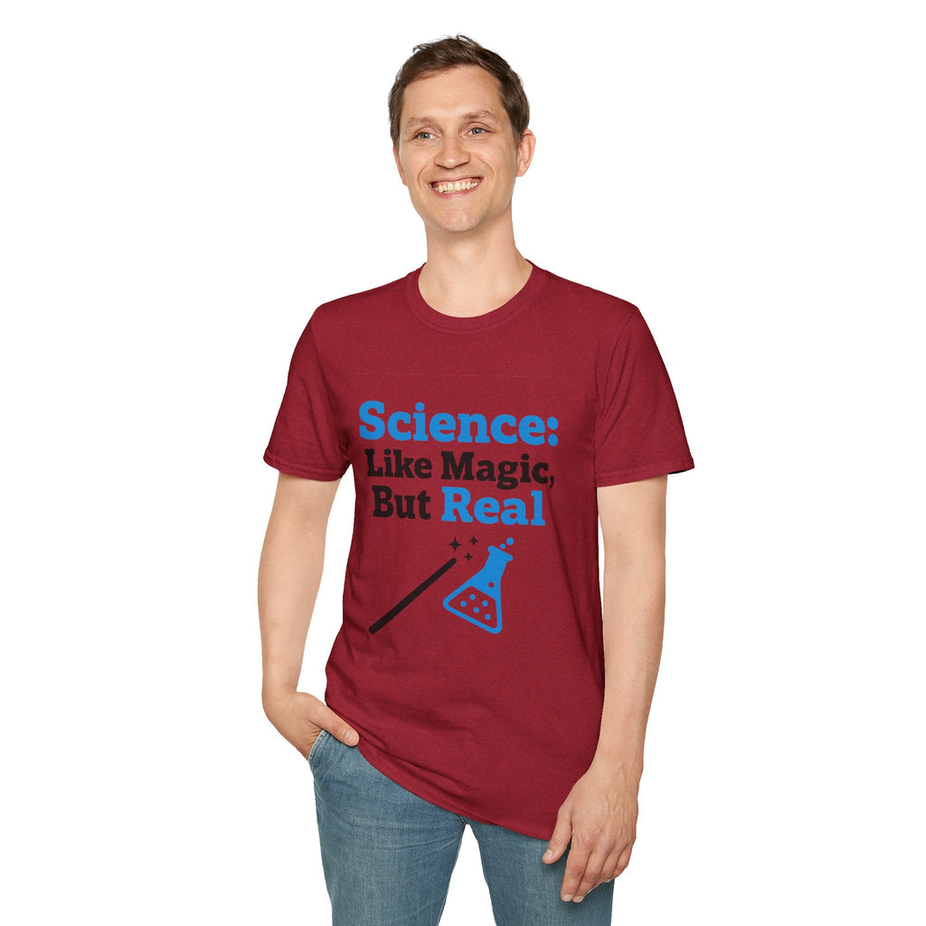 Science T-Shirt — “Science: Like Magic, But Real” Graphic Tee