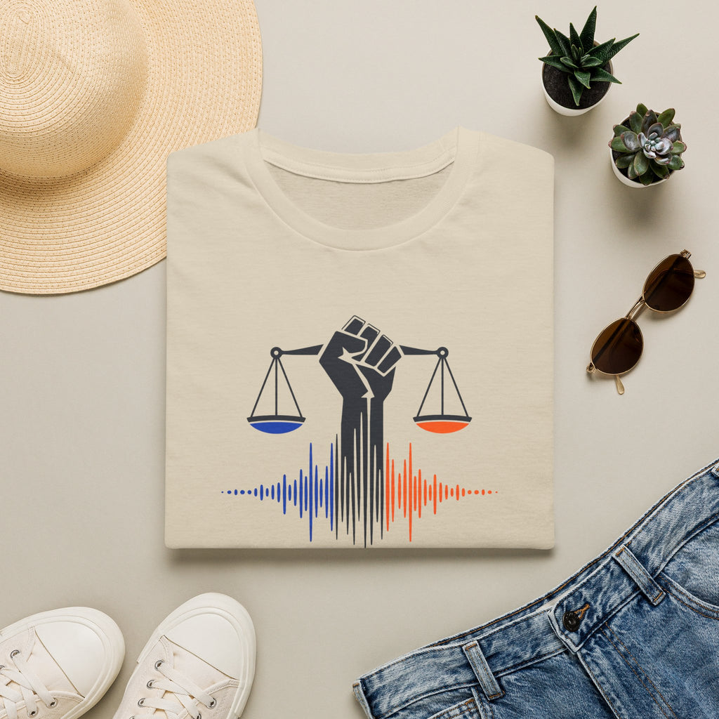 "Staying Silent Enables Injustice" Justice Fist Graphic Tee