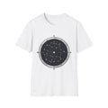 Constellation Compass T-Shirt — Night Sky Star Map Tee