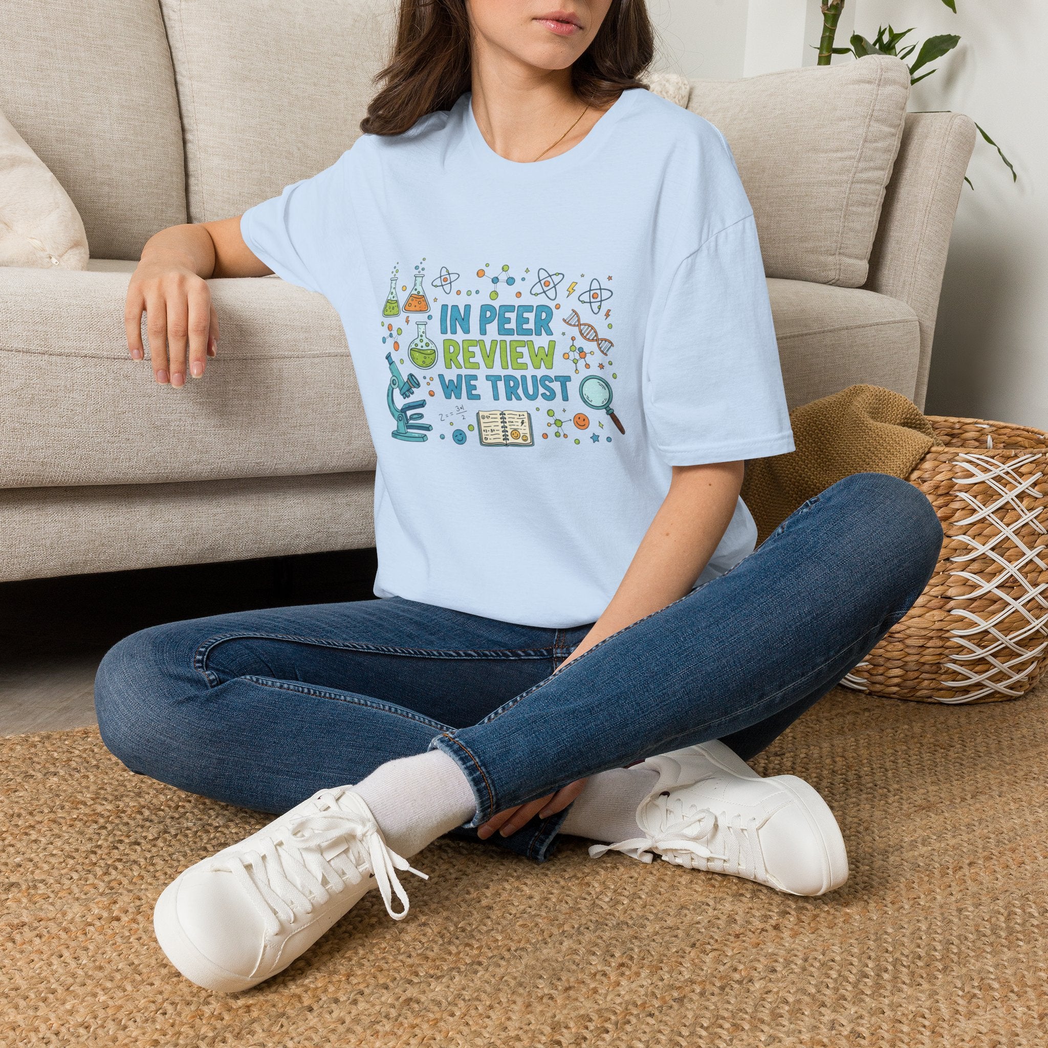 Science T-Shirt — "In Peer Review We Trust" Graphic Tee for Researchers & Science Lovers