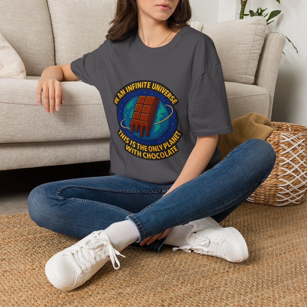 "In an Infinite Universe This Is the Only Planet With Chocolate" Graphic Tee