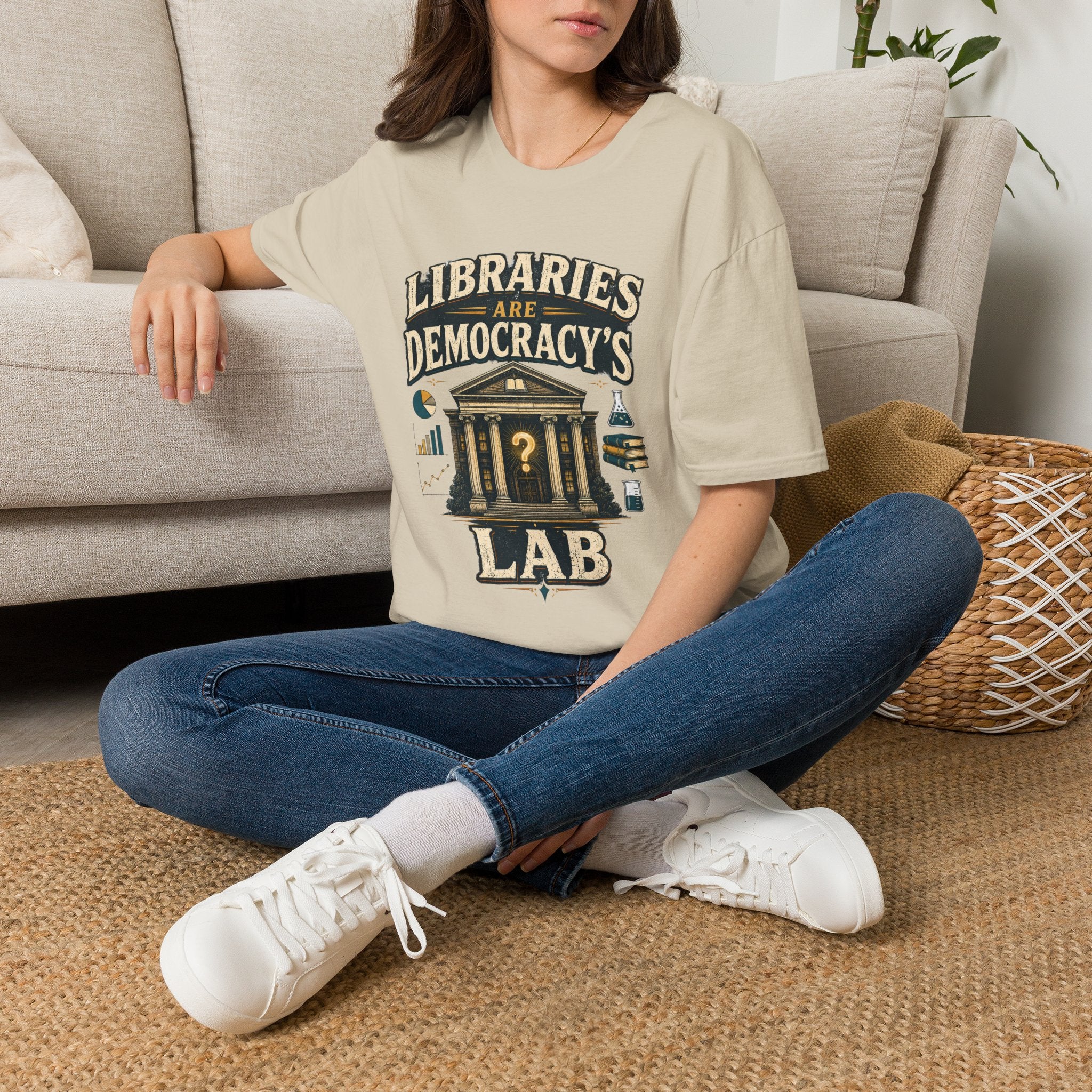 Libraries Are Democracy’s Lab T‑Shirt