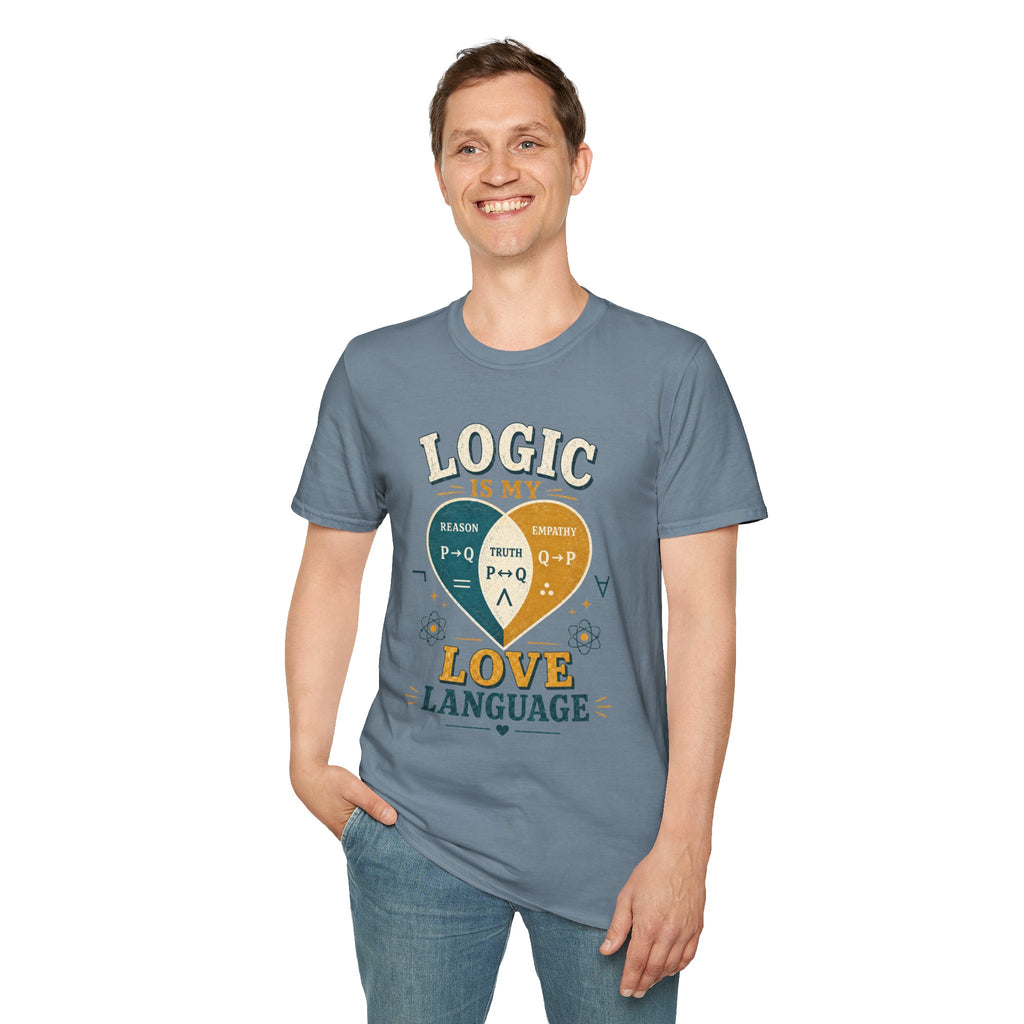 Logic Is My Love Language T-Shirt — Venn Diagram Math Humor Tee